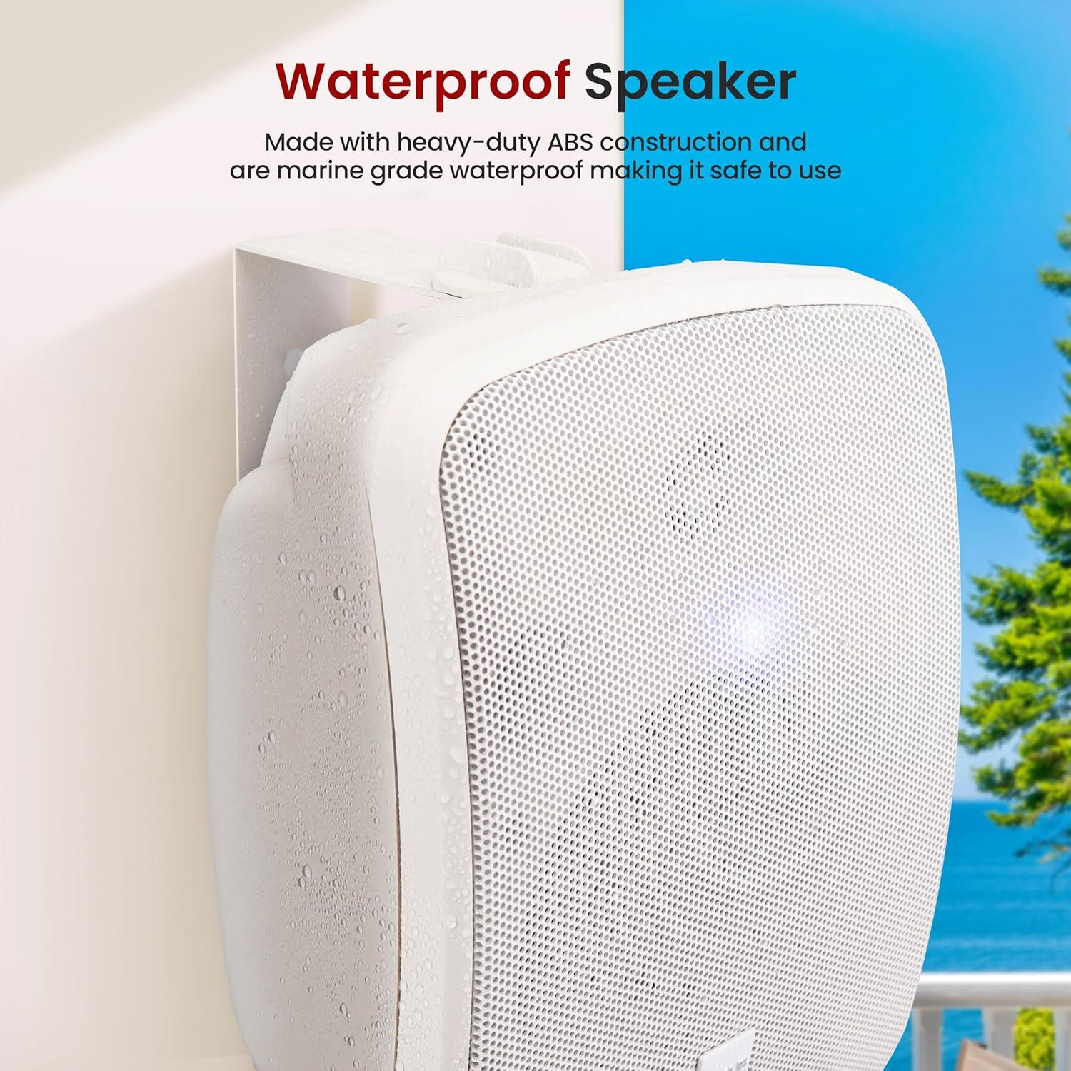 Altavoz Bluetooth Pyle 5.25" Impermeable para Interiores/Exteriores