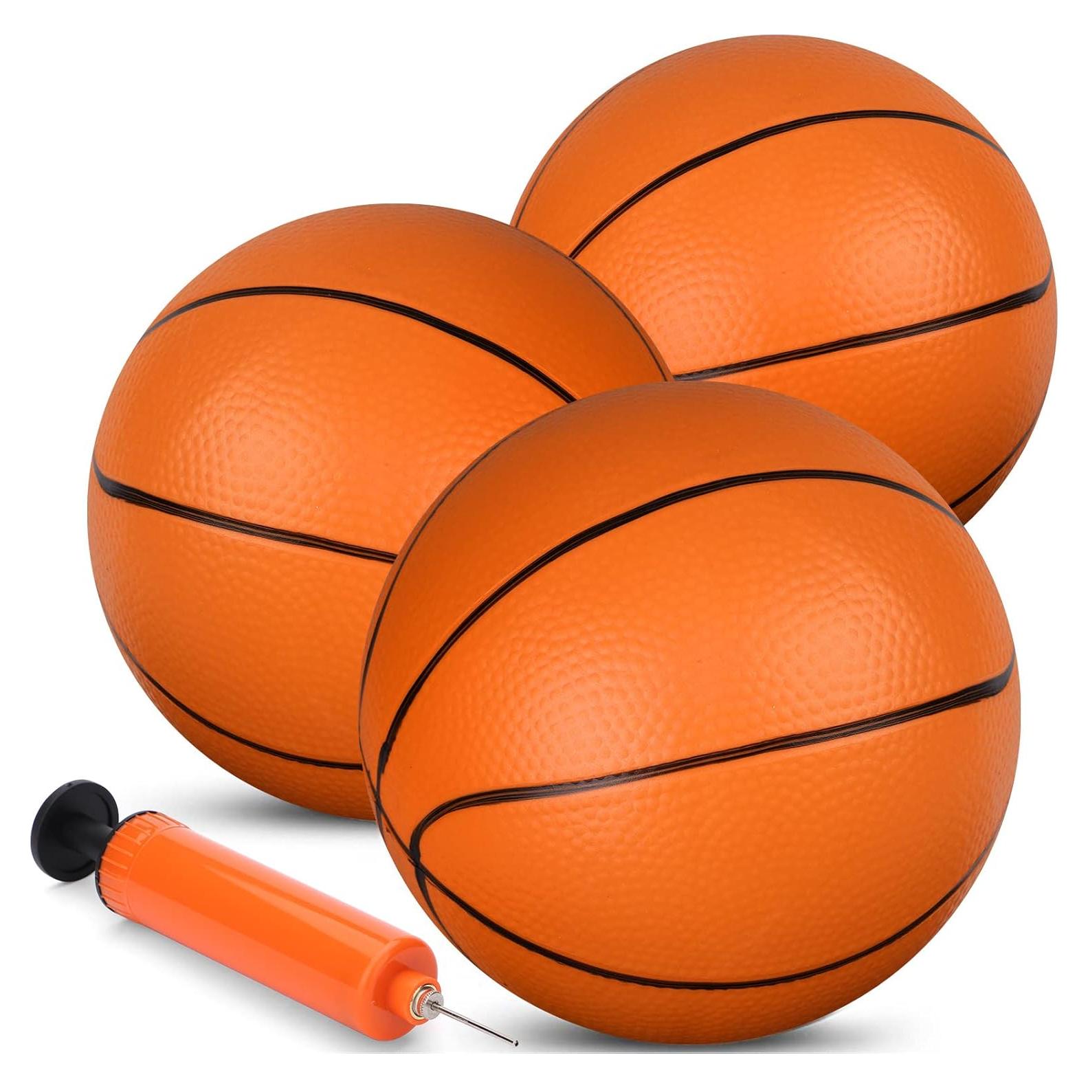 Mini Balón de Baloncesto Amarlozn 12,7 cm 3 Piezas Naranja