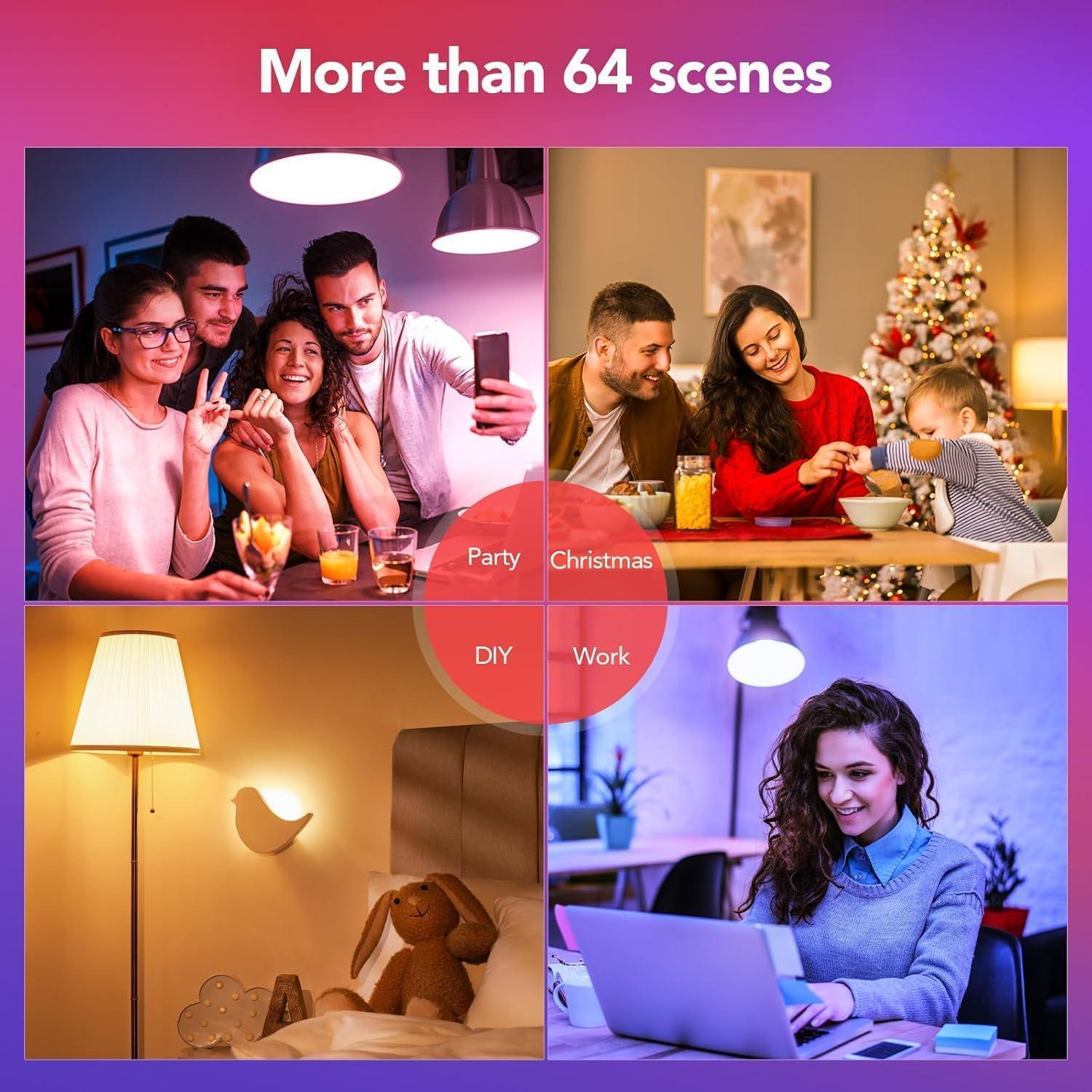 Bombilla Inteligente OREiN A19 6 Paquete 800 Lúmenes WiFi