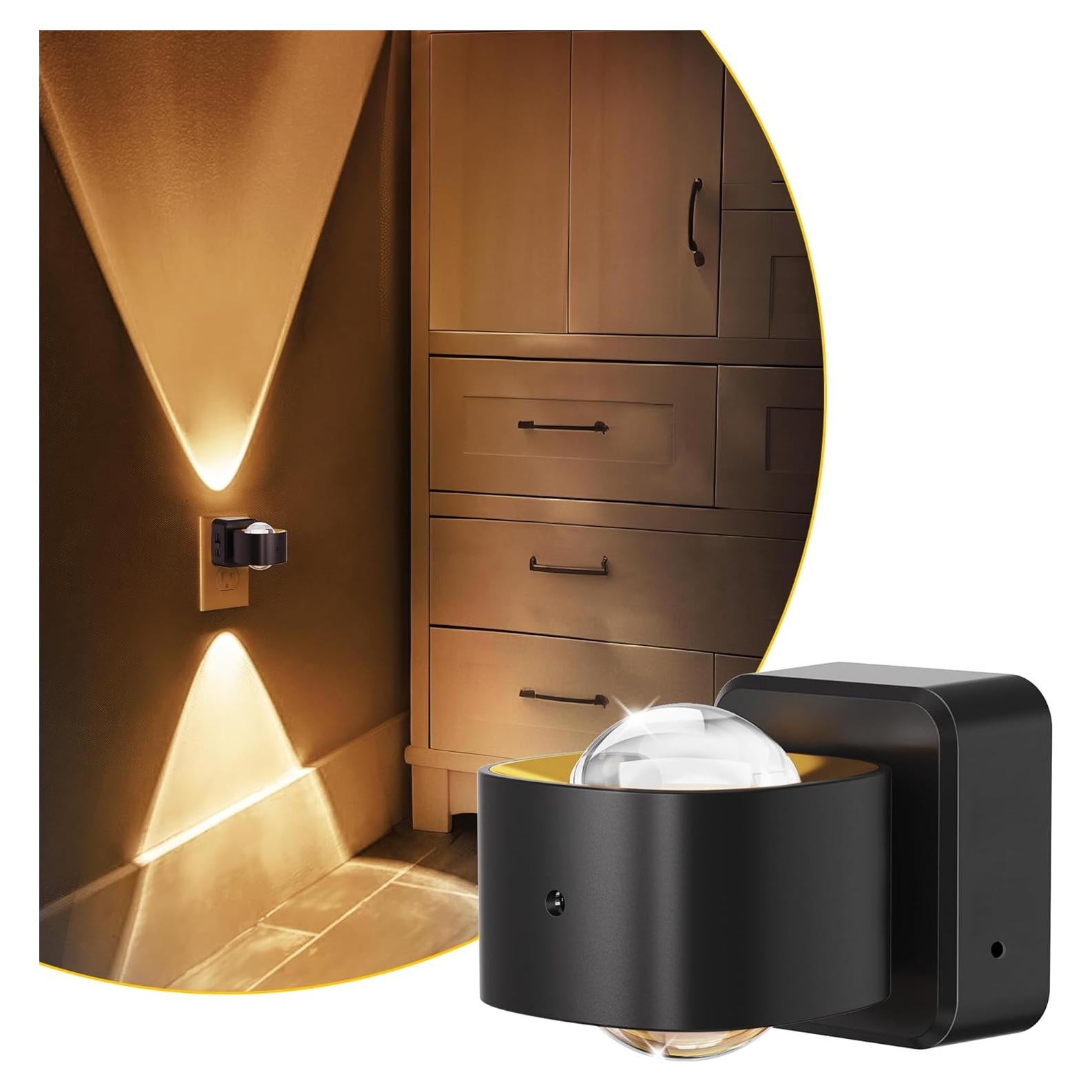 Luz Nocturna LED L LOHAS con Sensor Crepúsculo 1W Blanca