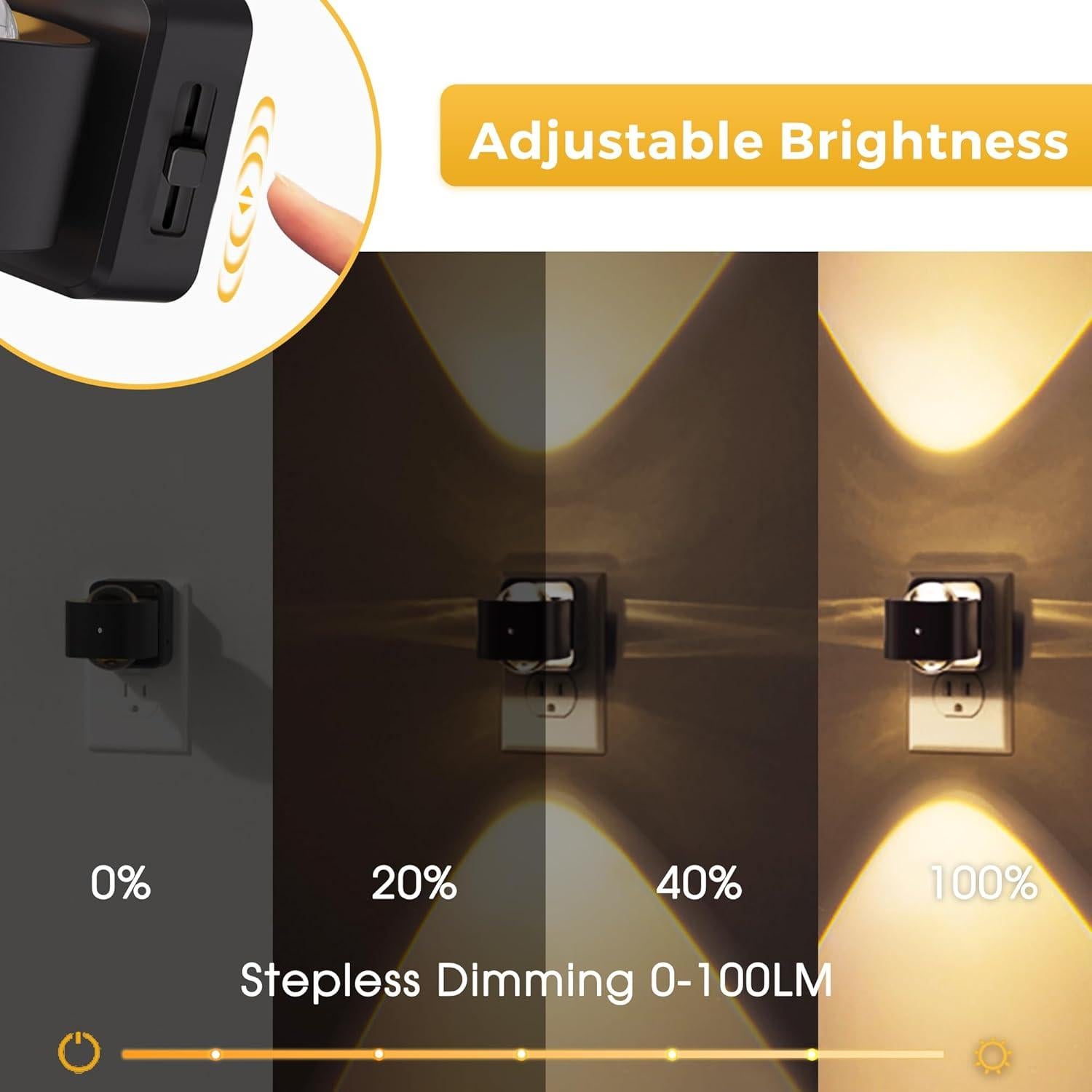 Luz Nocturna LED L LOHAS con Sensor Crepúsculo 1W Blanca