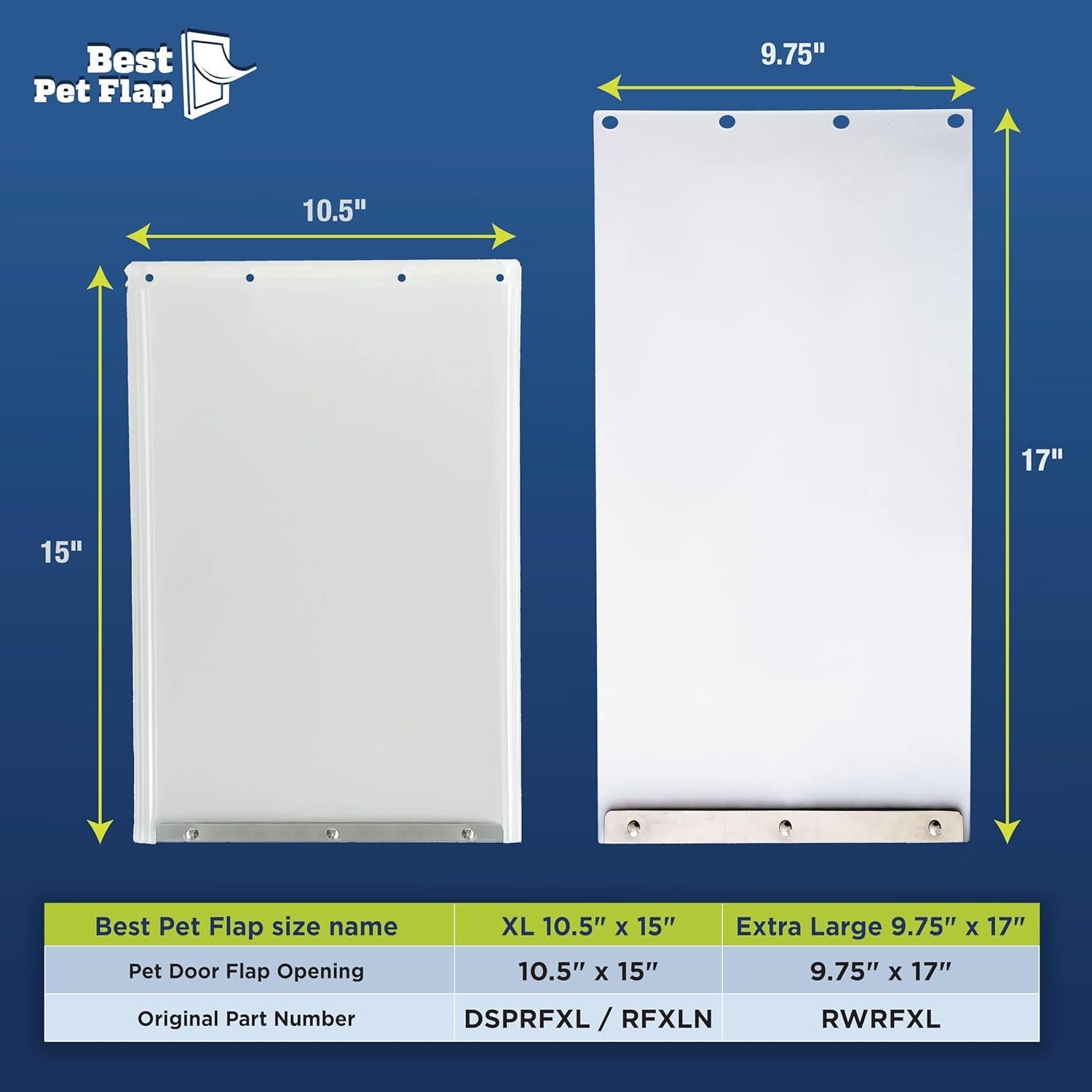 Puerta para Perros XL Mejor Aleta RFXLN 26.67x38.10cm