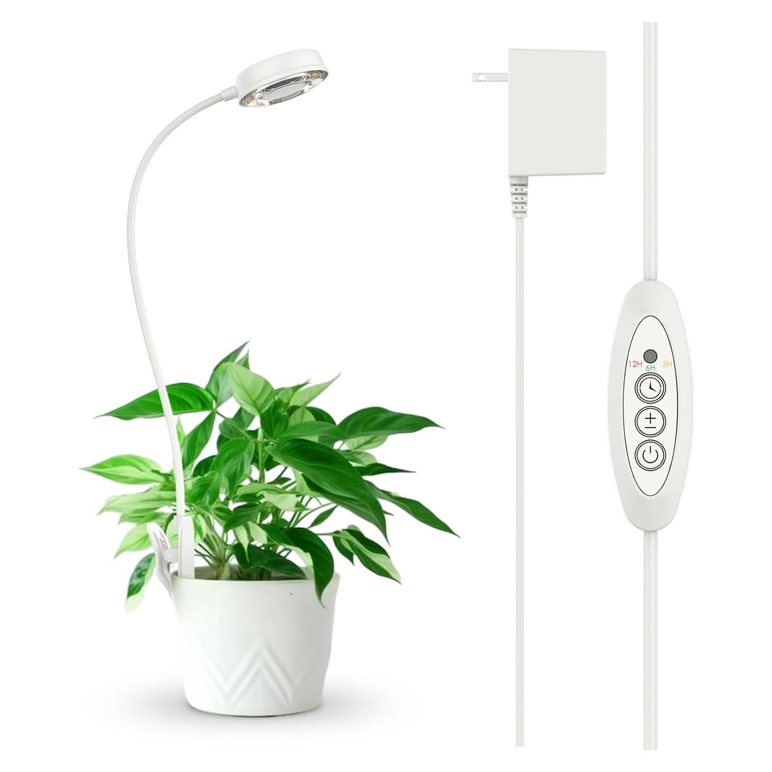 Luz de Crecimiento SANSI LED 10W con Clip y Temporizador