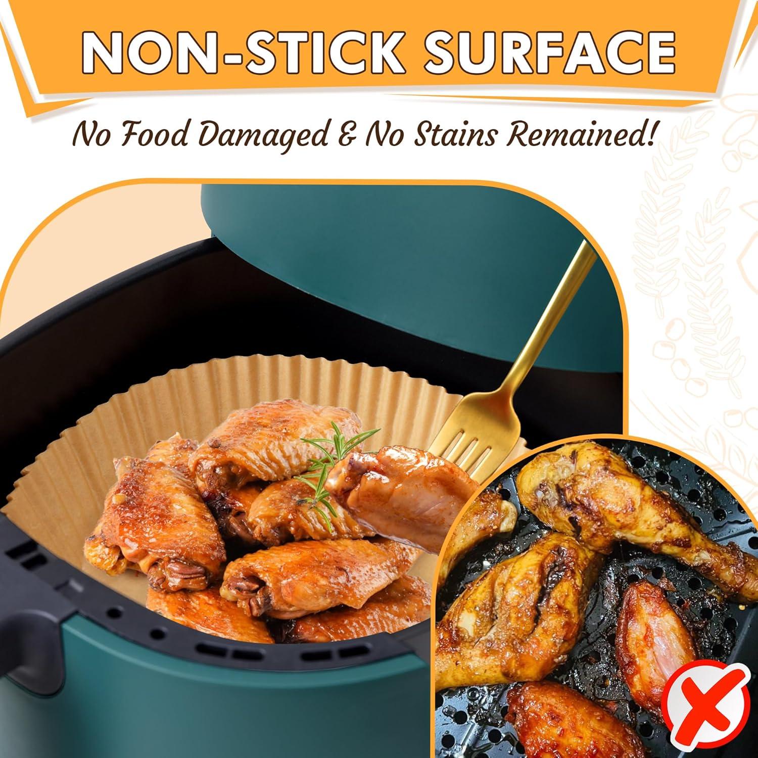 Forros desechables para freidora de aire ReLuien 20 cm 100PCS