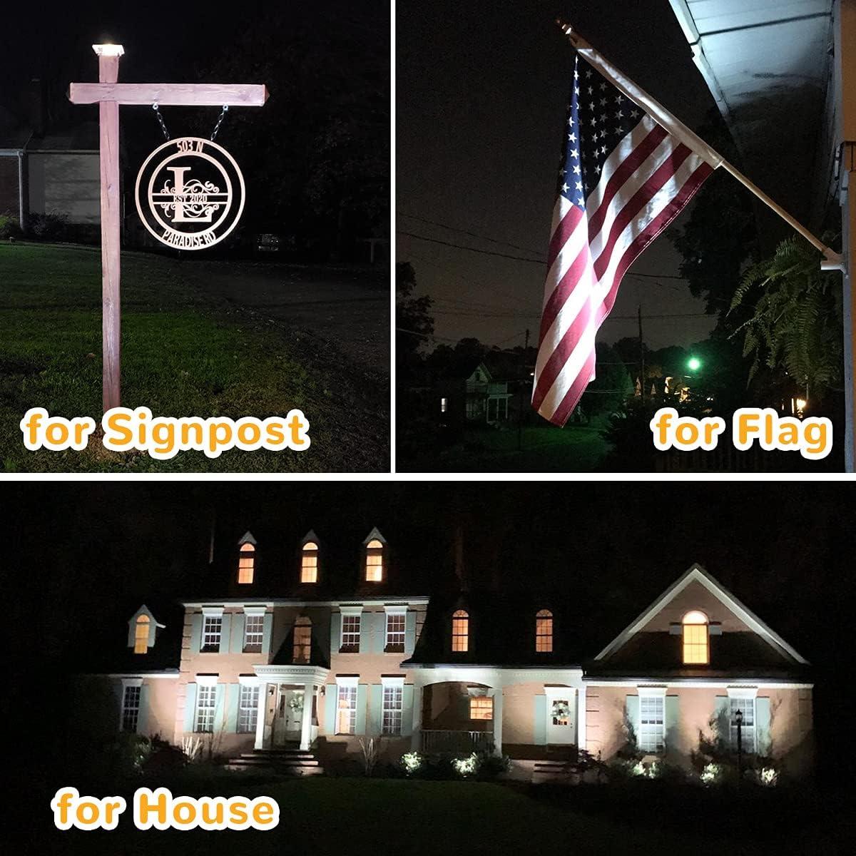 Luces Solares URPOWER 2 Paquete Ajustables IP64 Jardín