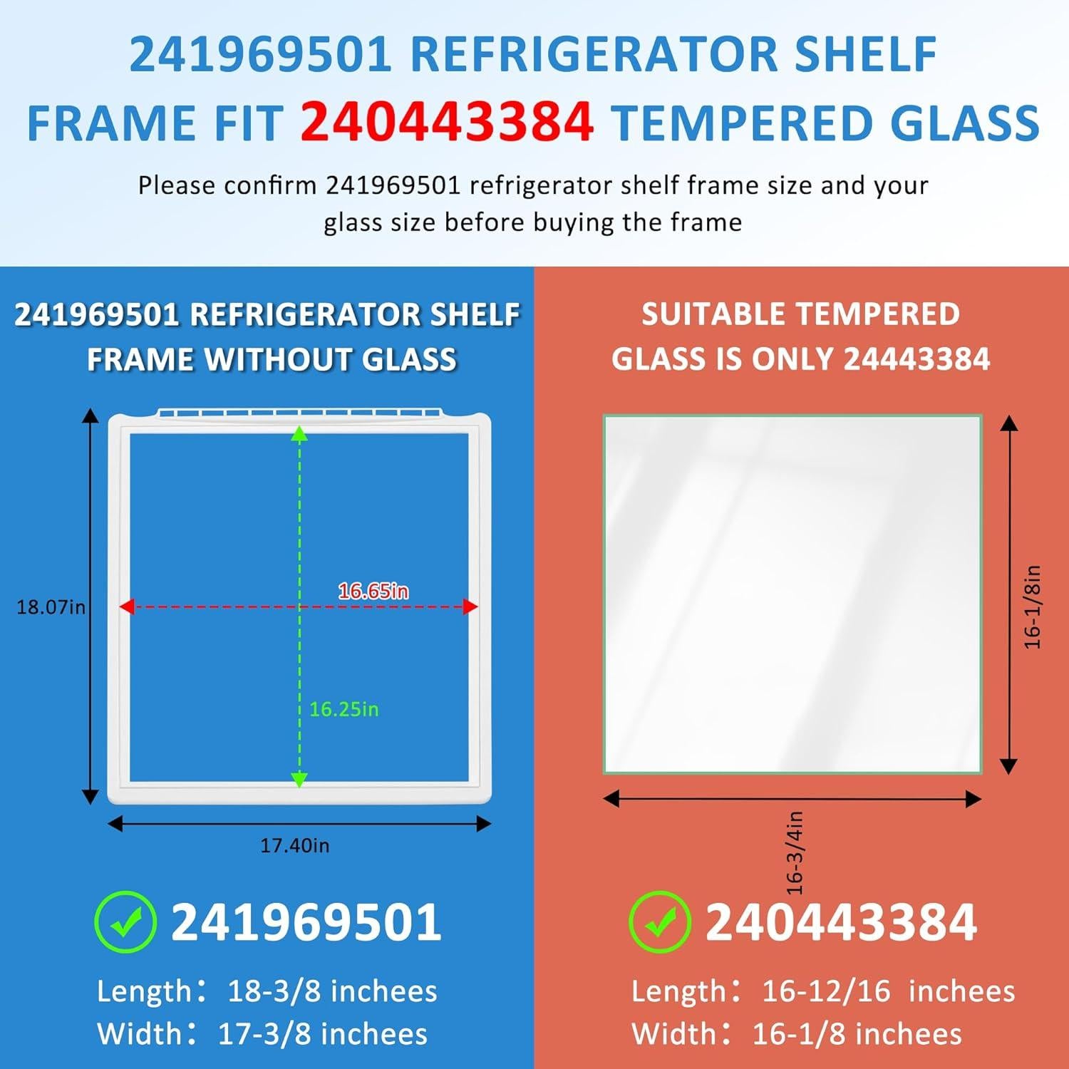 Marco de Estante de Refrigerador Frigidaire 241969501 MIFLUS