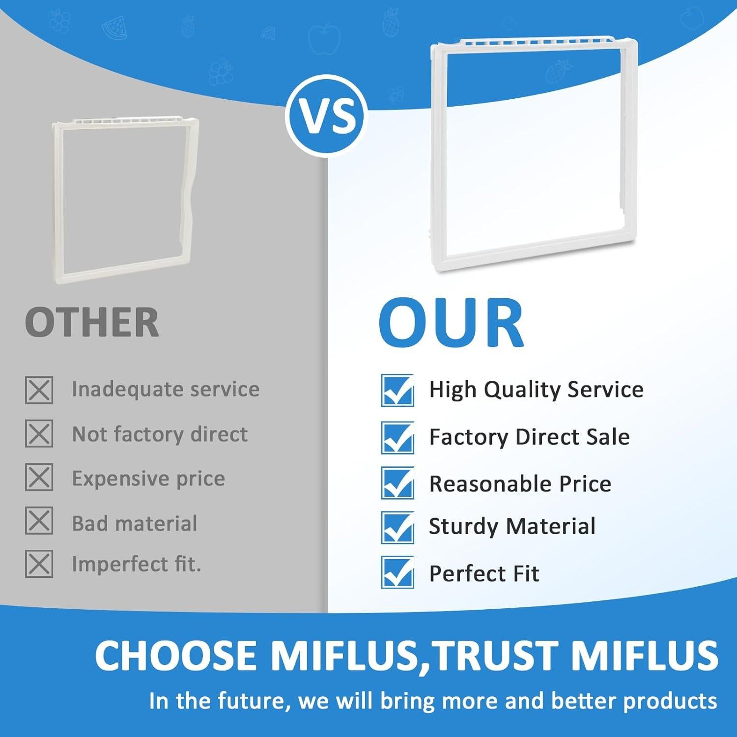 Marco de Estante de Refrigerador Frigidaire 241969501 MIFLUS