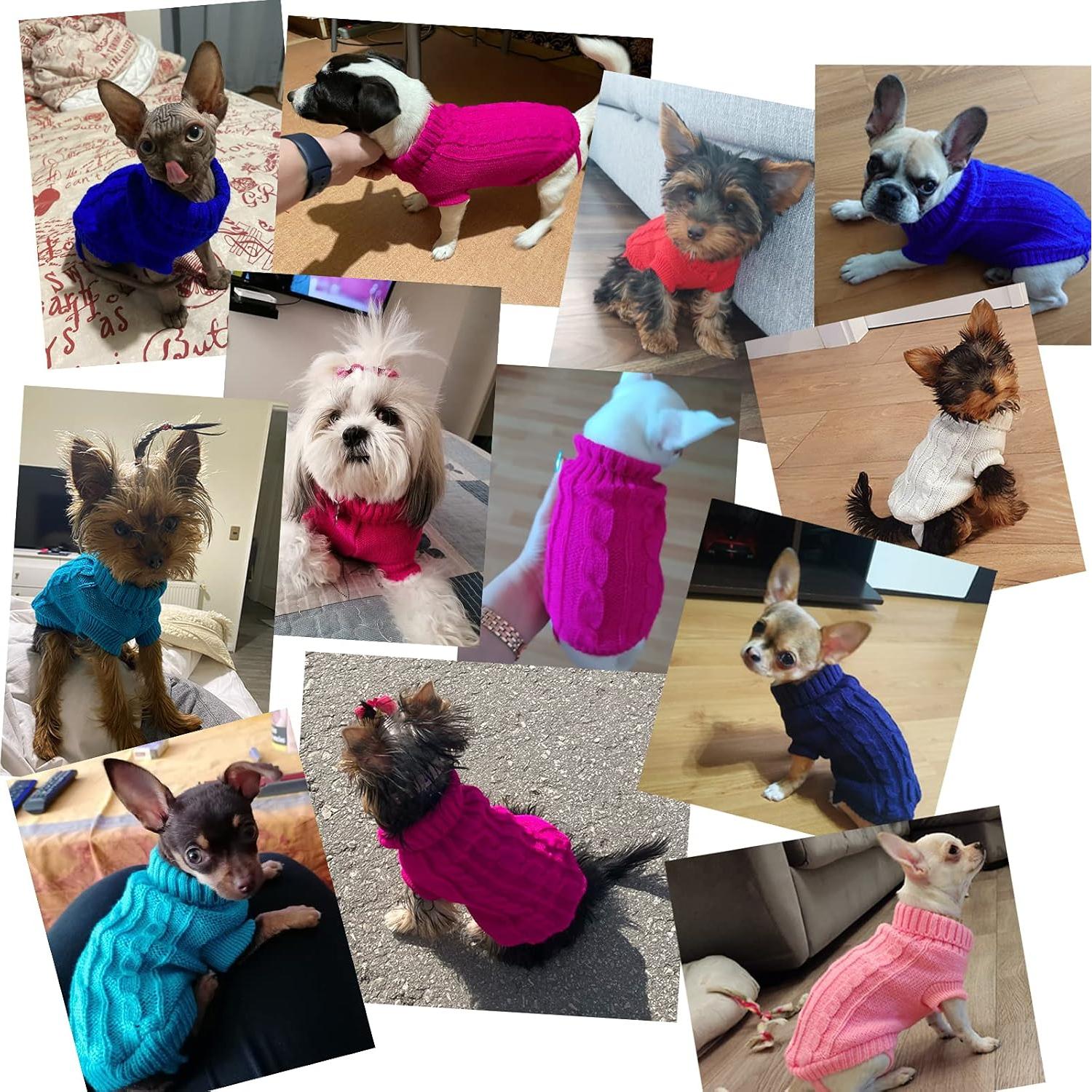 Suéter para Perros Pequeños SVVOOD Talla M Rosa Cálido