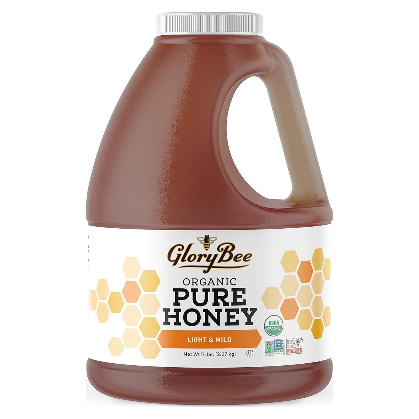 Miel Orgánica GloryBee 100% Pura Ligera y Suave 2.27 kg