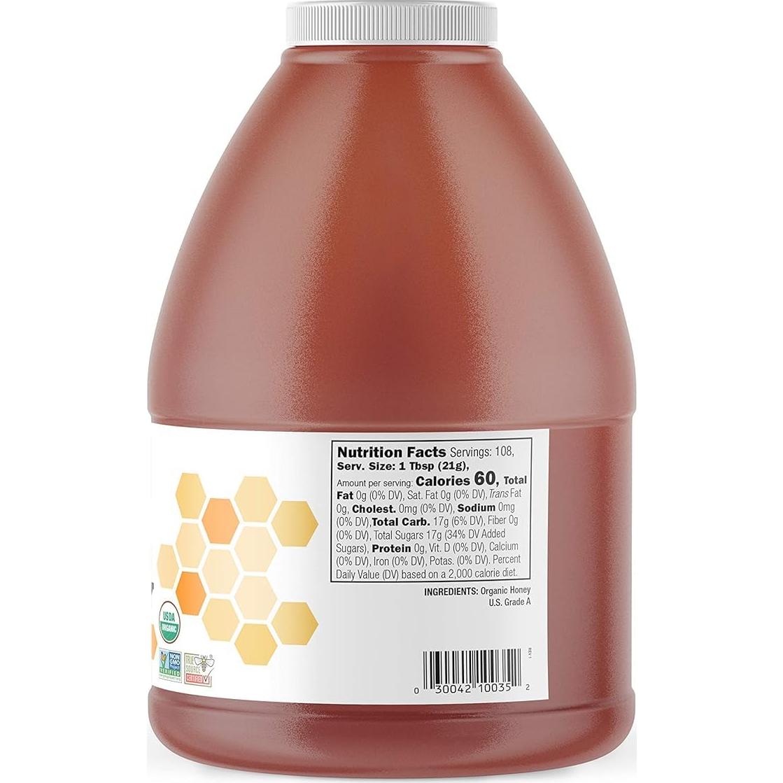 Miel Orgánica GloryBee 100% Pura Ligera y Suave 2.27 kg