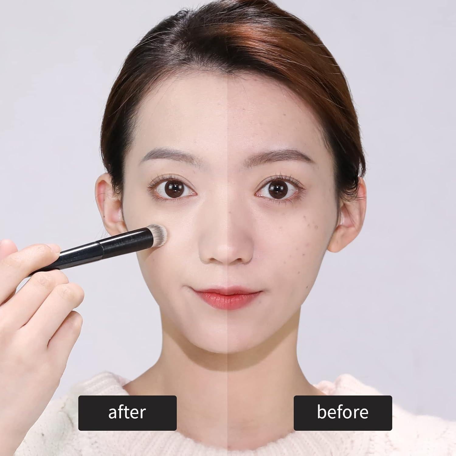 Set de Brochas de Corrector MSQ - 2 Piezas Anguladas Negro