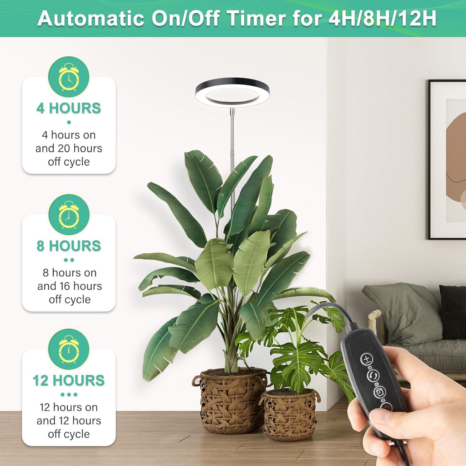 Luz de Cultivo LORDEM 10" LED Espectro Completo 160 LEDs