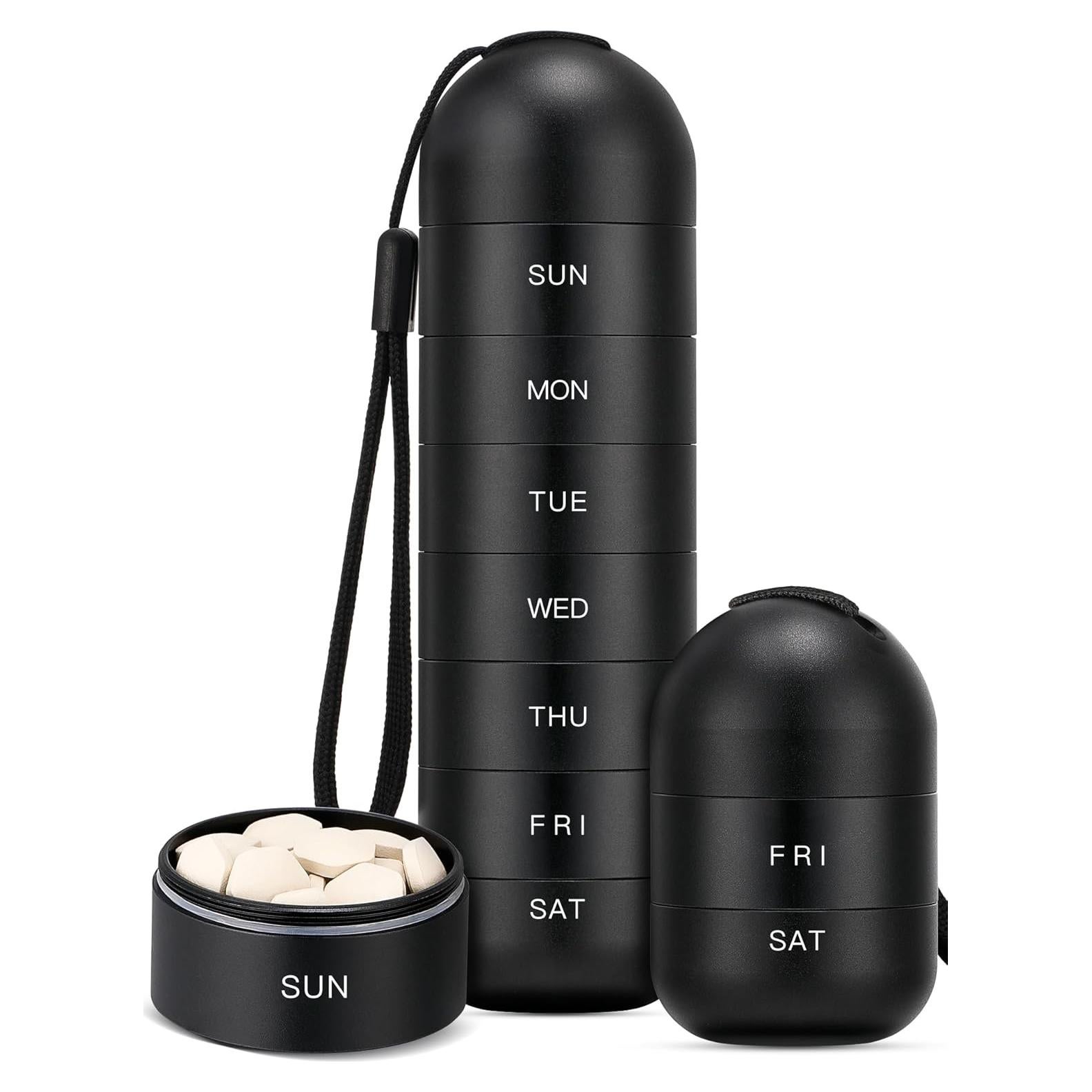 Organizador de Pastillas Zannaki Grande Impermeable 7 Compartimentos