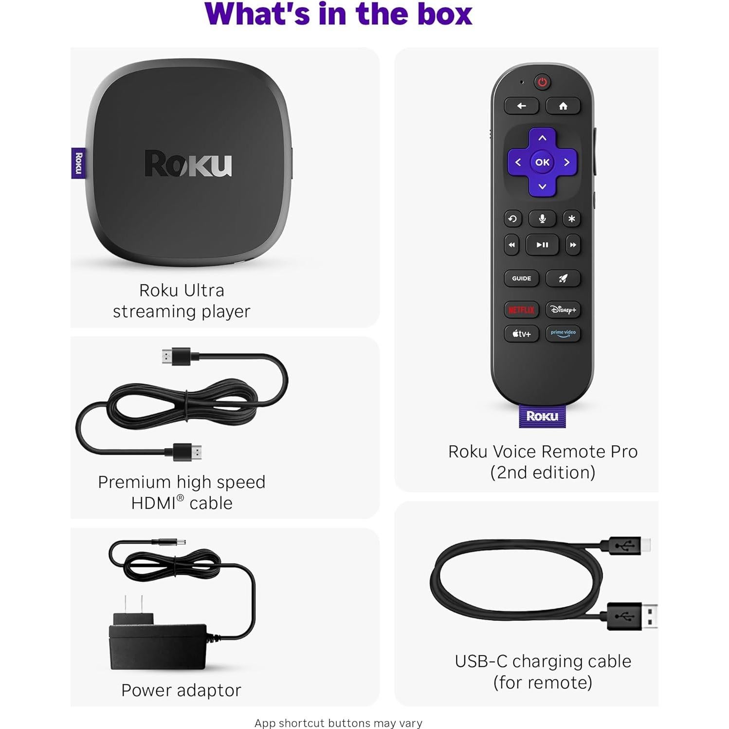Roku Ultra 2024 - Reproductor Streaming 4K con Dolby Atmos