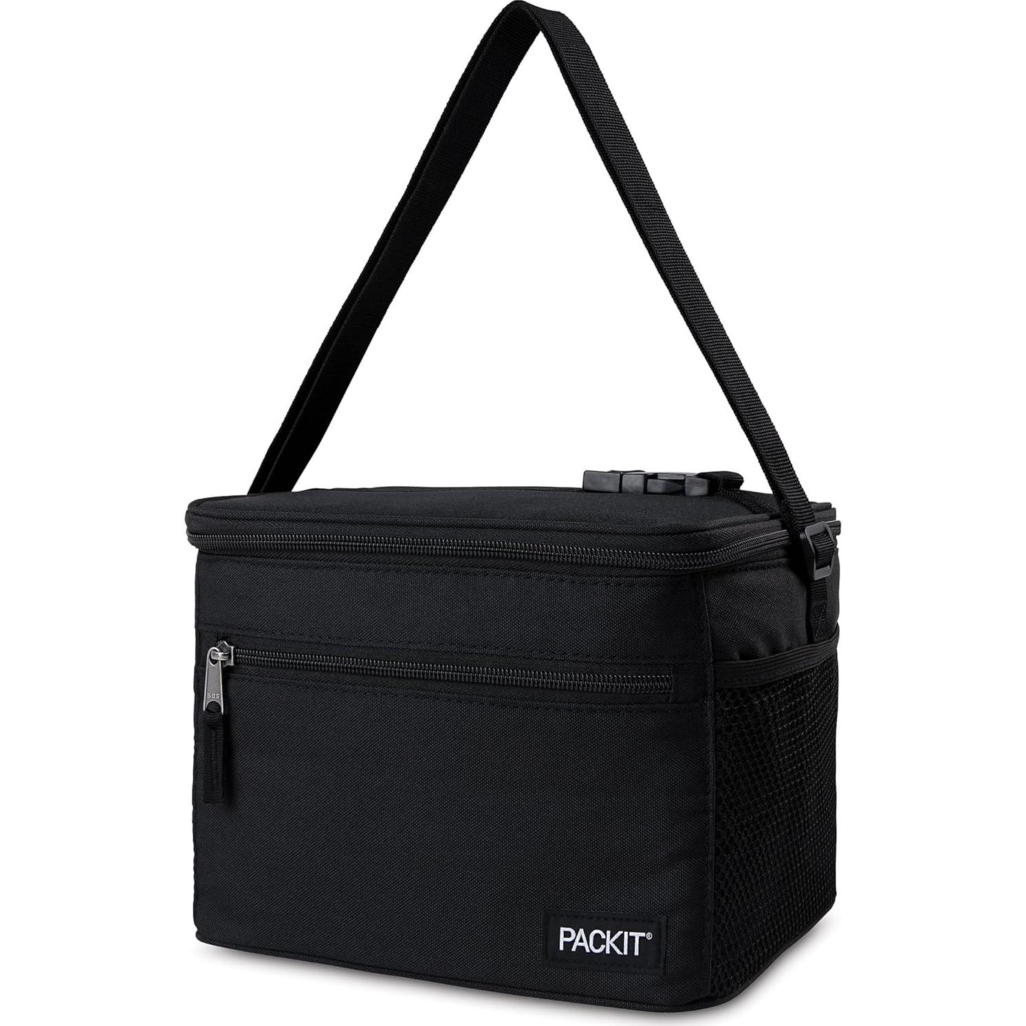 Cooler PackIt Esencial Congelable Negro 5.7L Plegable