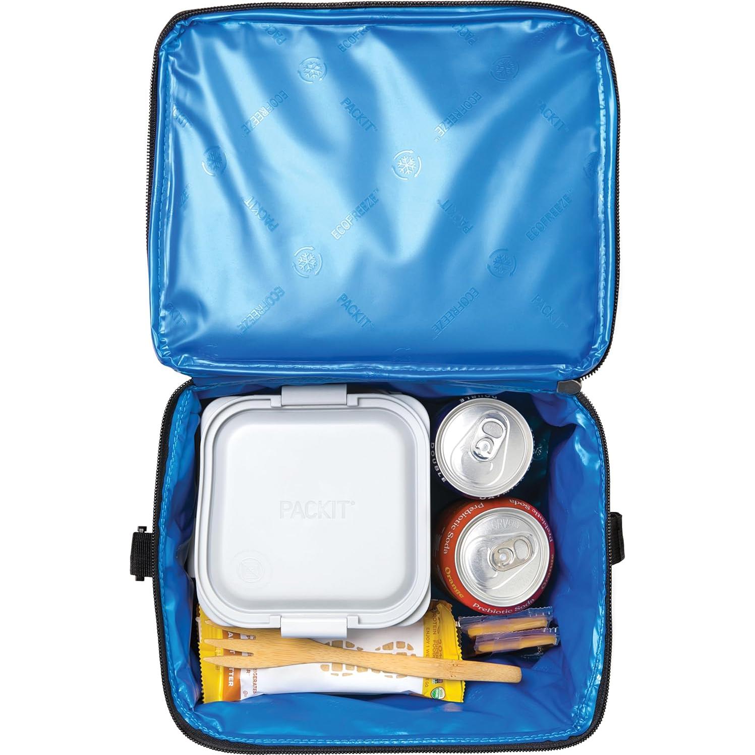 Cooler PackIt Esencial Congelable Negro 5.7L Plegable