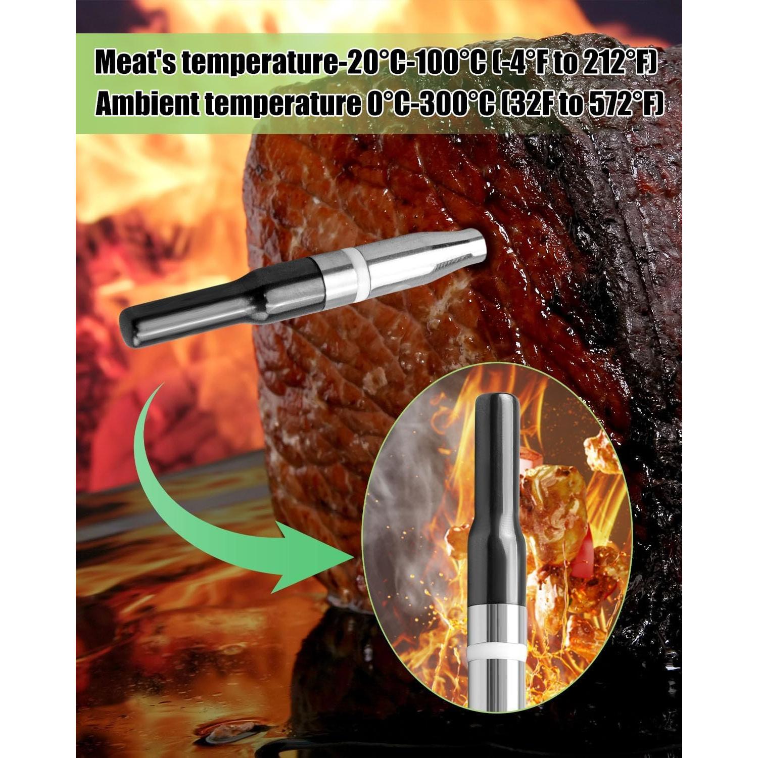 Termómetro de Carne Inalámbrico SekiFitment Doble Sonda 168m