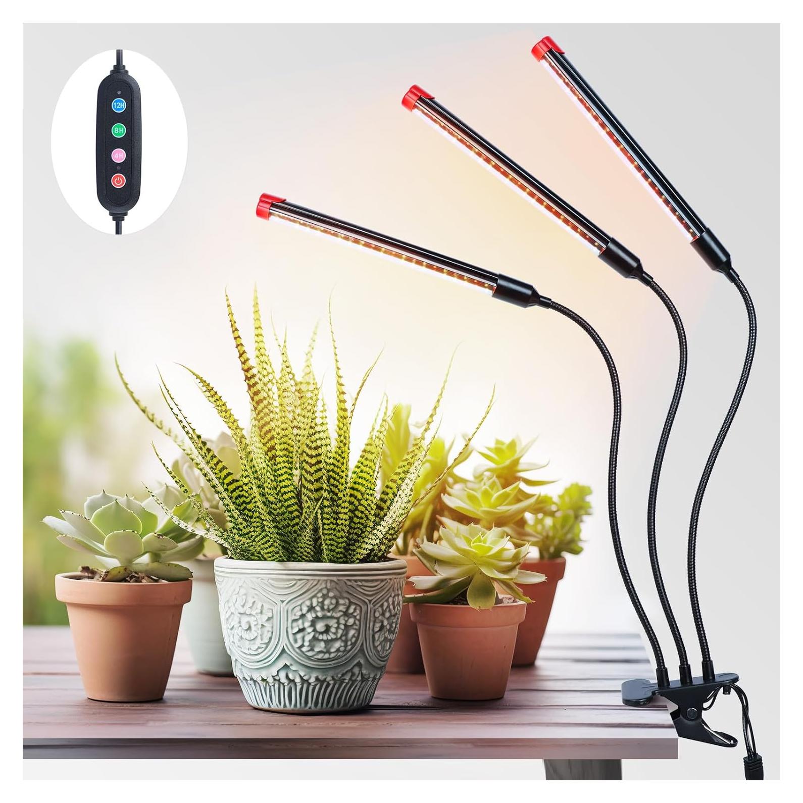 Luz de Crecimiento LED Orchbloom 27W con Temporizador 3000 Lúmenes