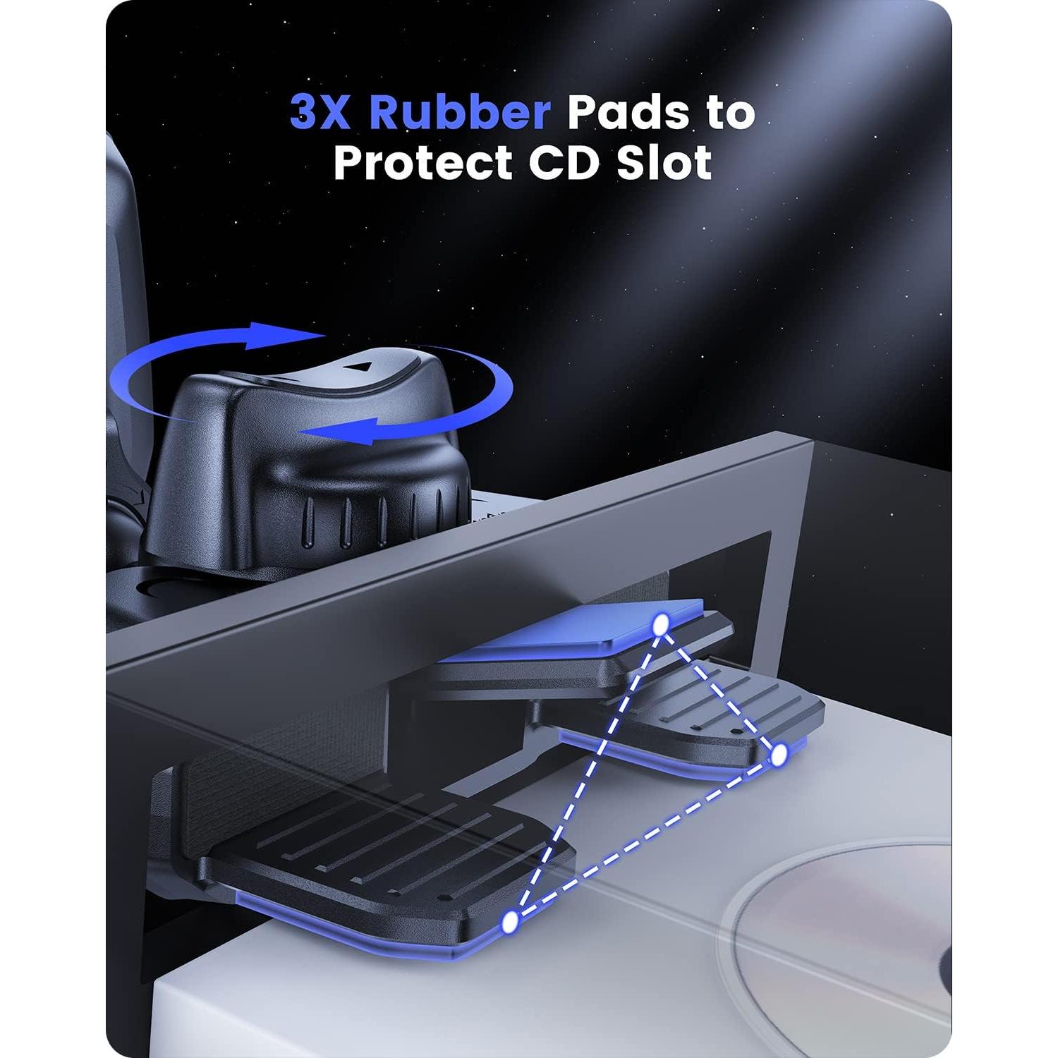 Soporte de Coche OQTIQ Magnético para iPhone MagSafe Negro