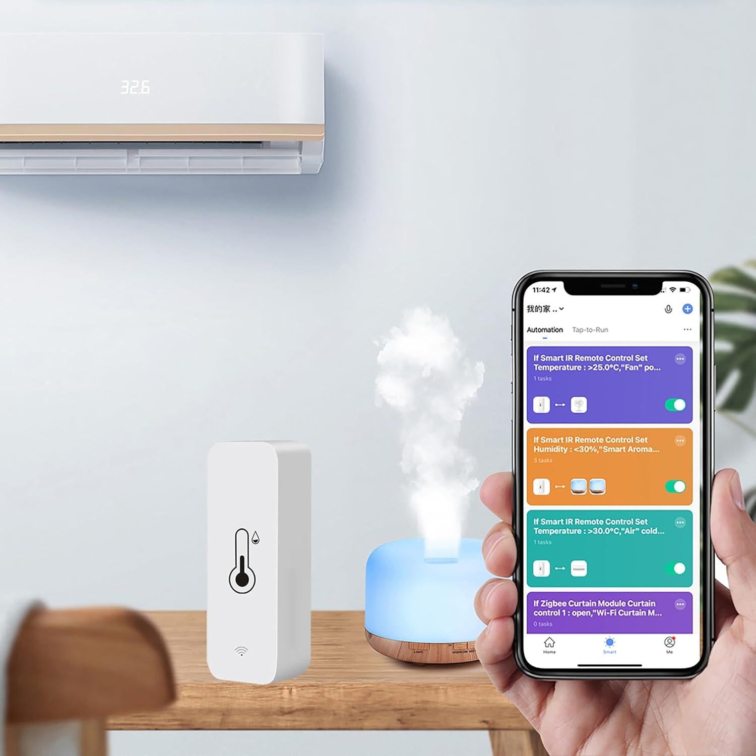 Sensor de Humedad y Temperatura Wayfutrue TH001 WiFi