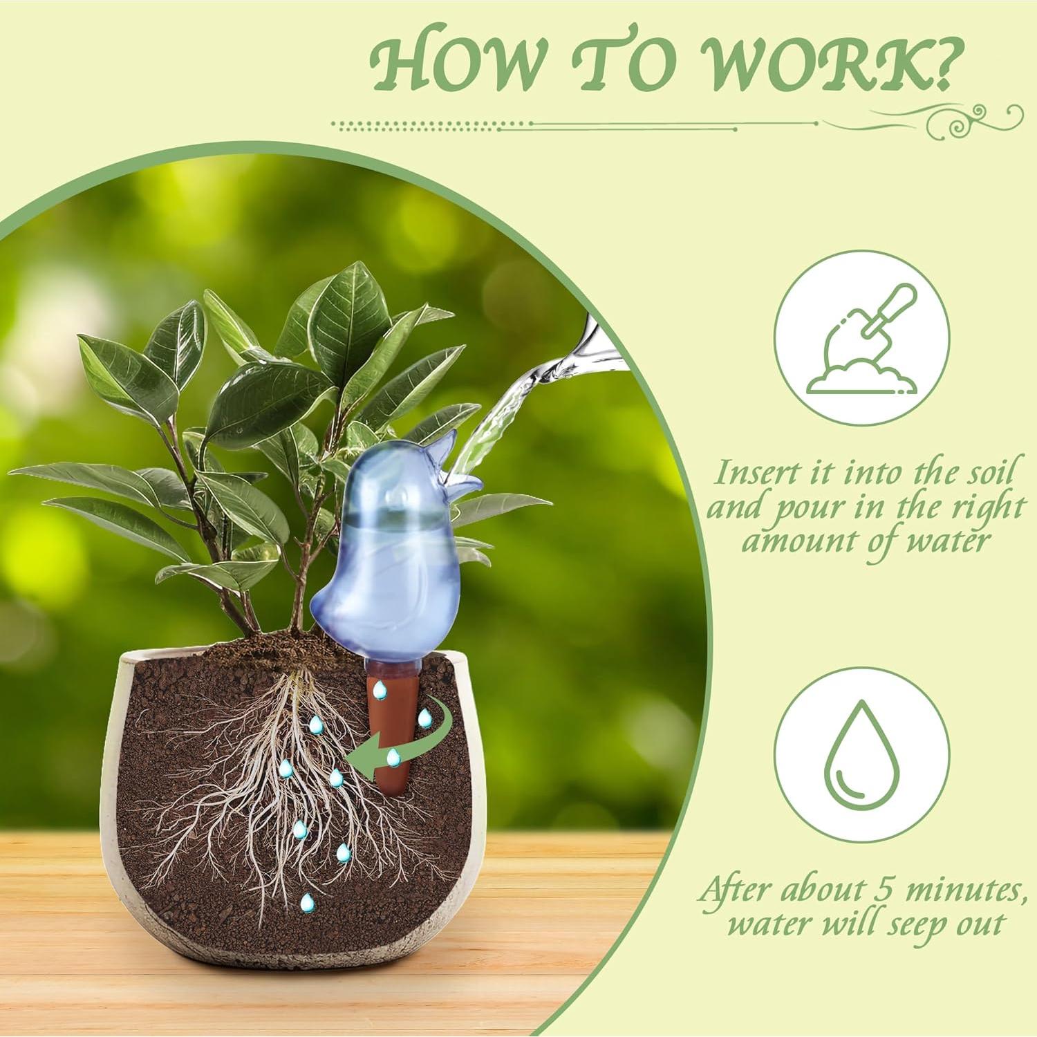 Pico de Riego Automático KIROYAL 4 Piezas Terracota