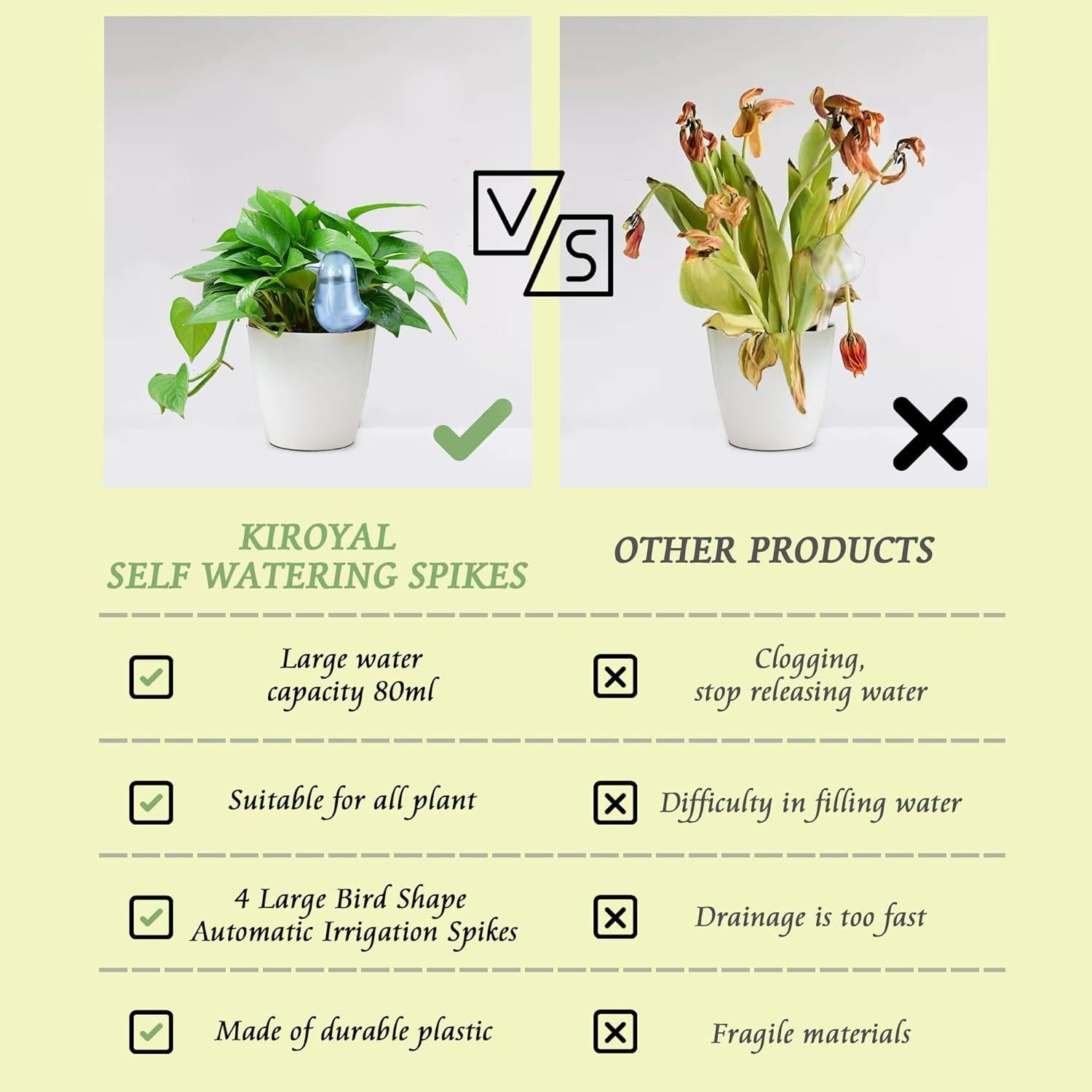 Pico de Riego Automático KIROYAL 4 Piezas Terracota