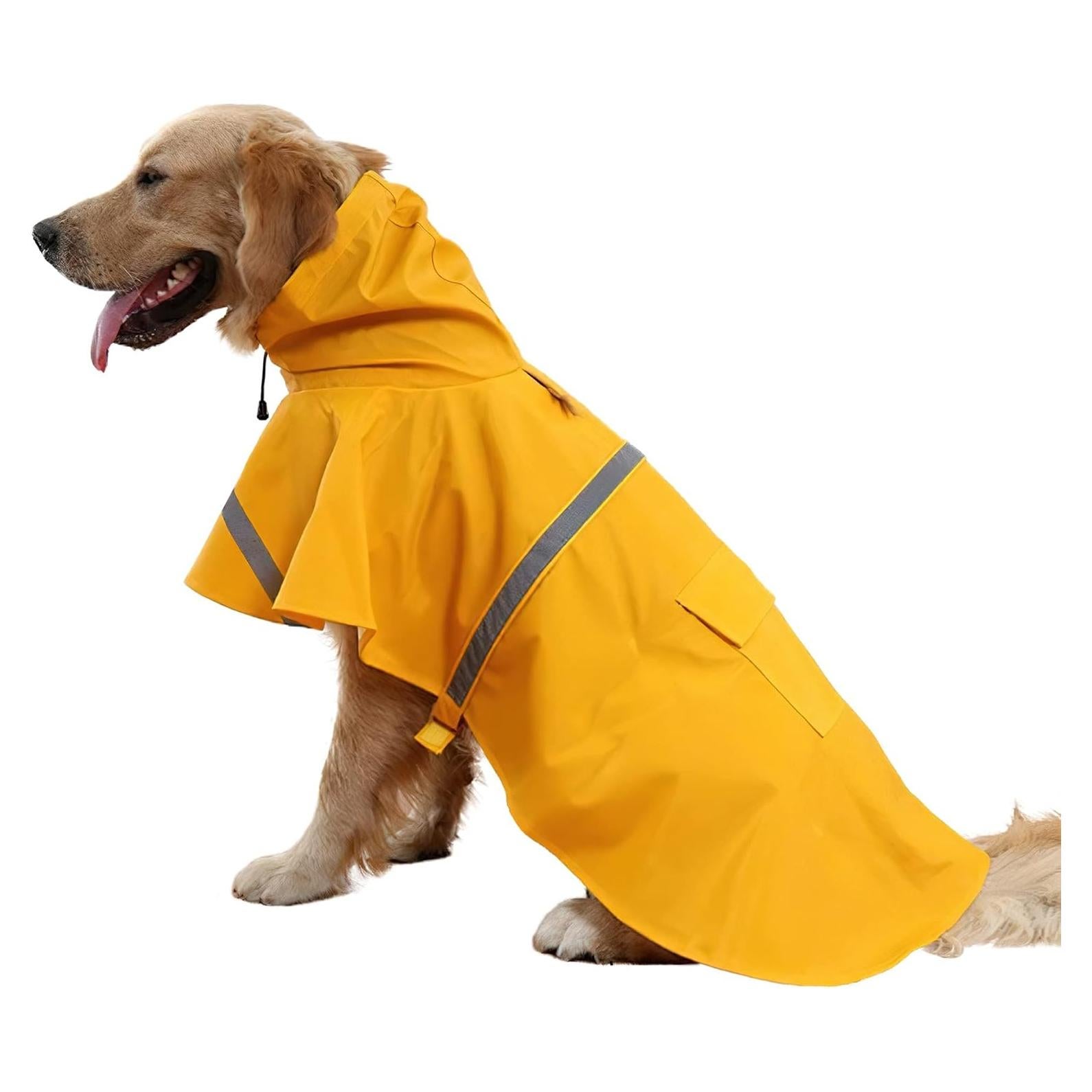 Abrigo de Lluvia NACOCO para Perros Grandes Amarillo 3XL