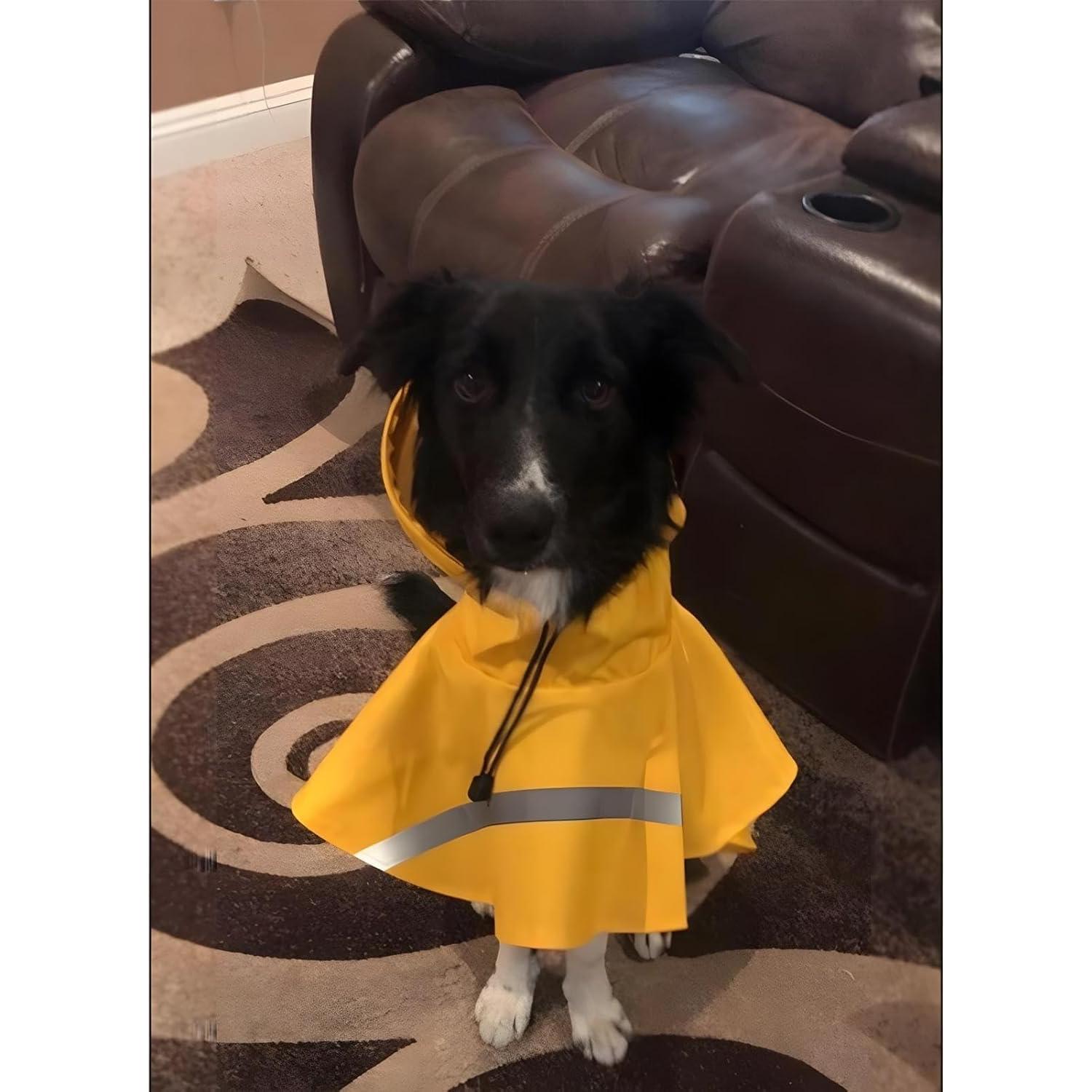 Abrigo de Lluvia NACOCO para Perros Grandes Amarillo 3XL