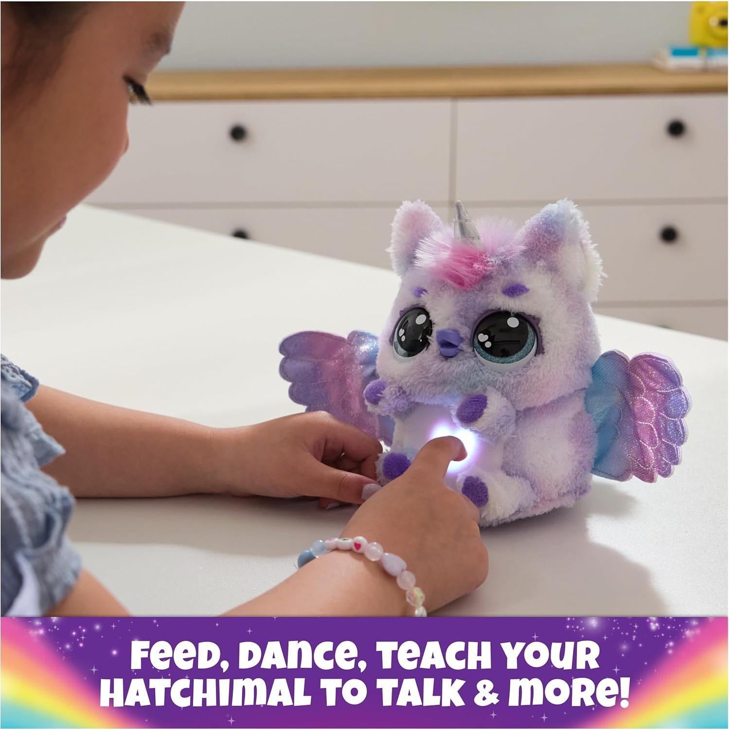 Hatchimals Alive Pufficorn Interactivo con Niebla y Sonidos
