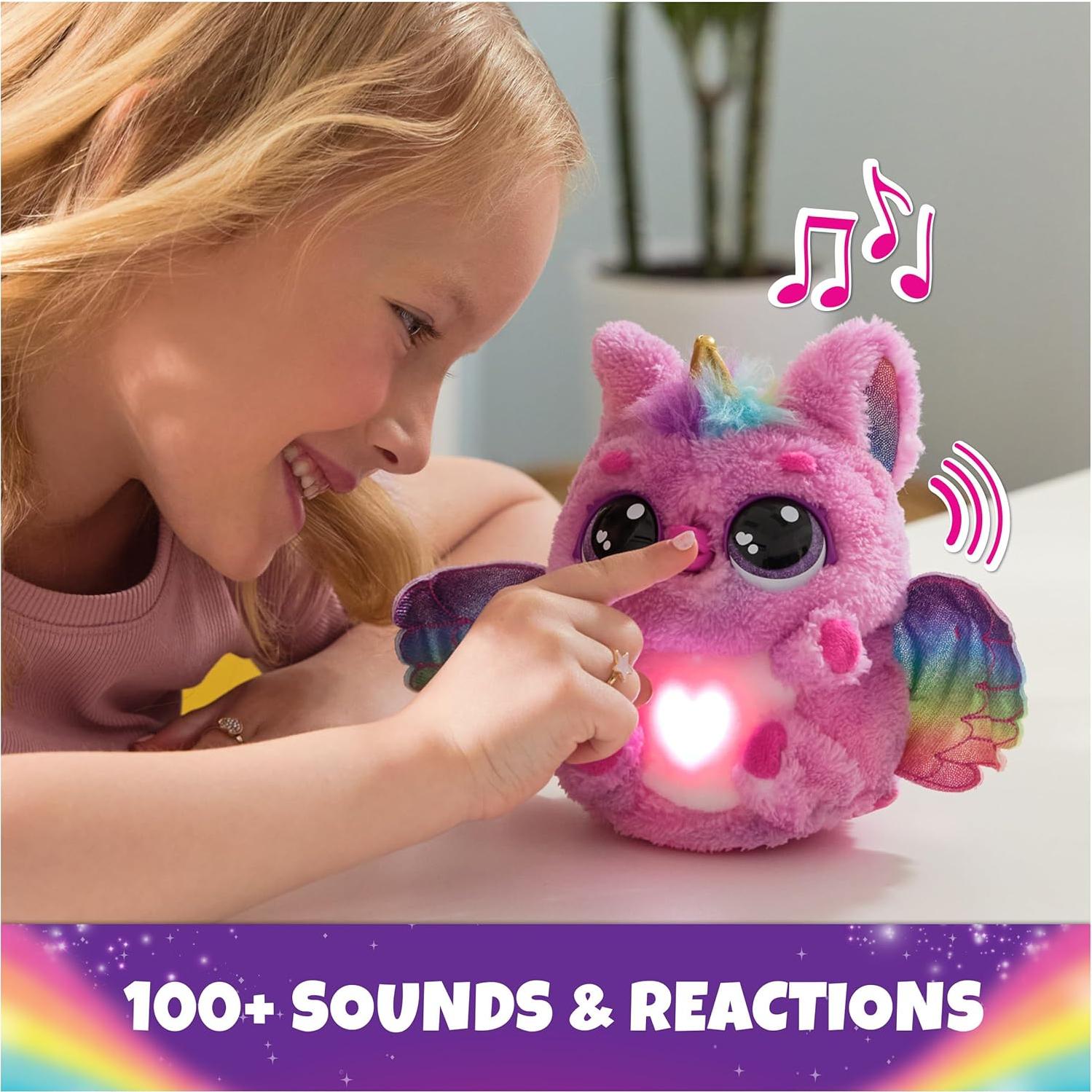 Hatchimals Alive Pufficorn Interactivo con Niebla y Sonidos