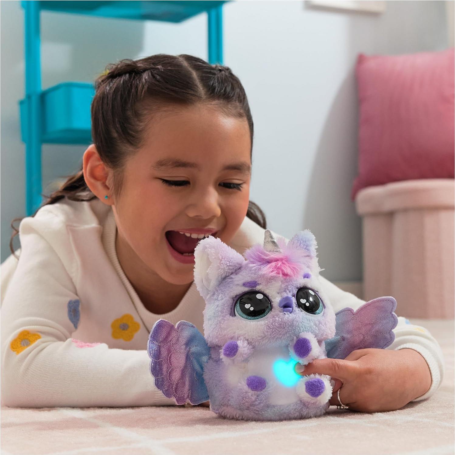 Hatchimals Alive Pufficorn Interactivo con Niebla y Sonidos