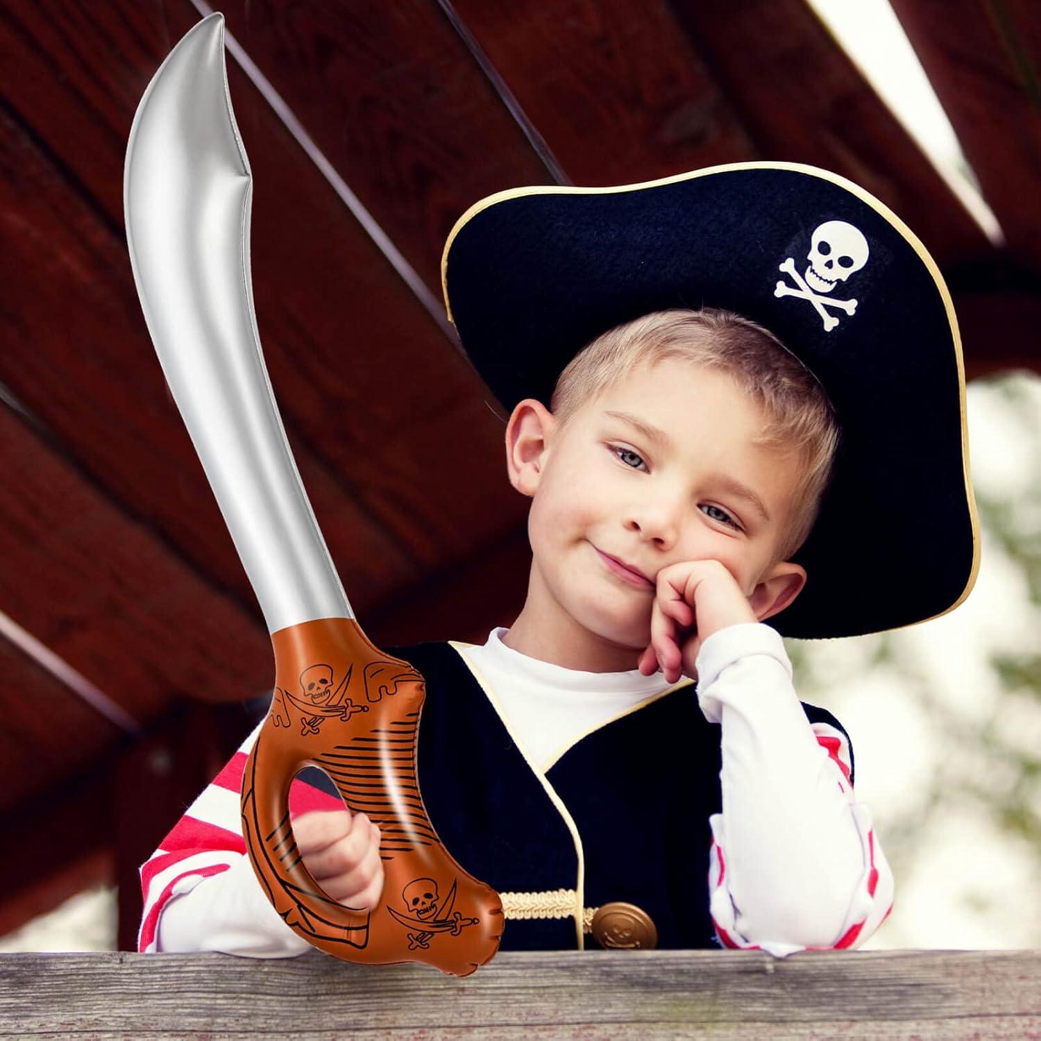 Espadas Pirata Inflables ZAUGONTW 14 Piezas 58 cm PVC