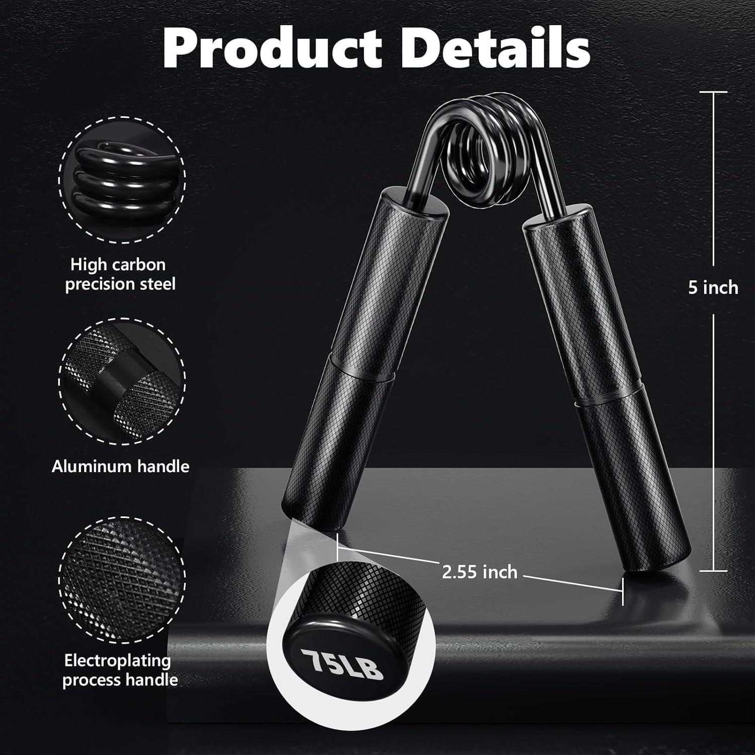 Kit Entrenador de Fuerza de Agarre XAGYL 50-80 kg con Accesorios