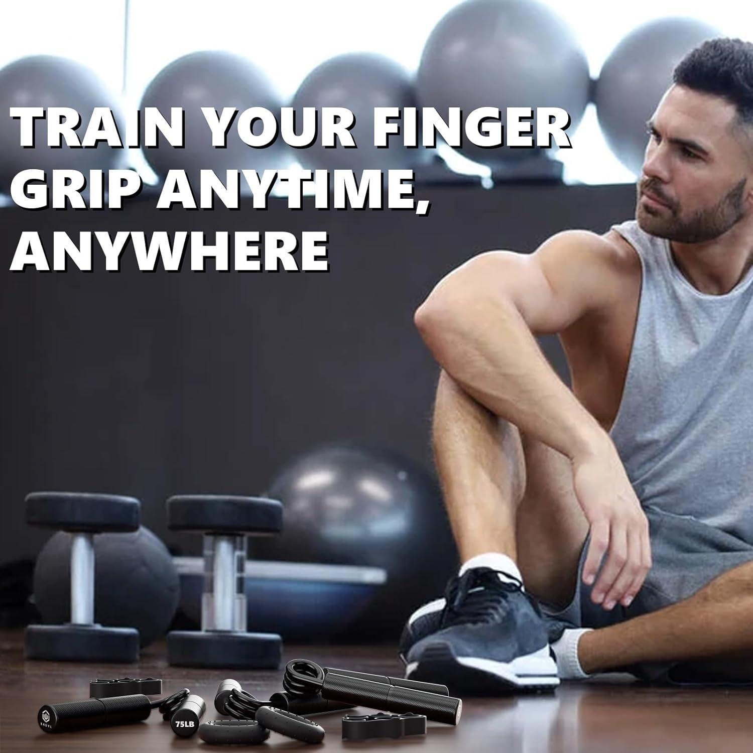 Kit Entrenador de Fuerza de Agarre XAGYL 50-80 kg con Accesorios