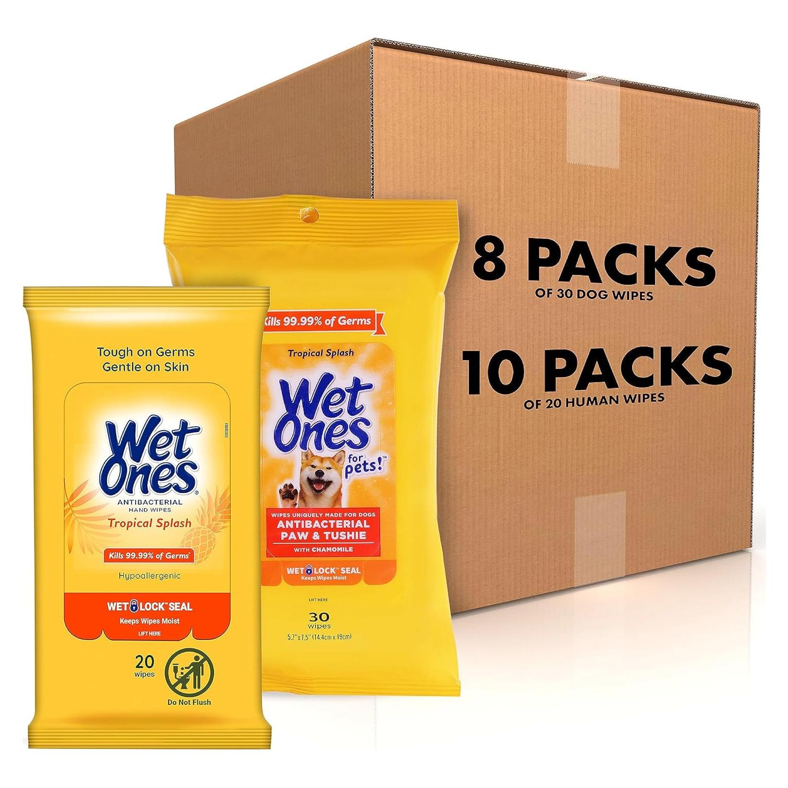 Paquete 18 Piezas Toallitas Húmedas Wet Ones Tropical Splash