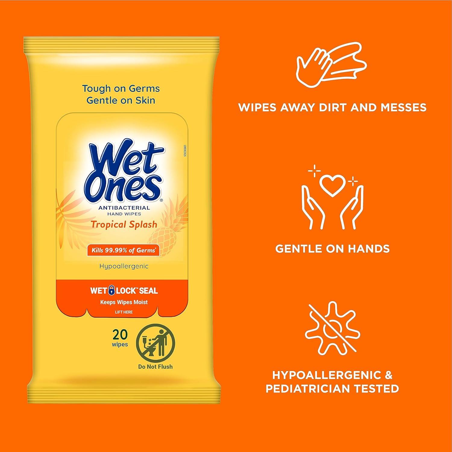 Paquete 18 Piezas Toallitas Húmedas Wet Ones Tropical Splash