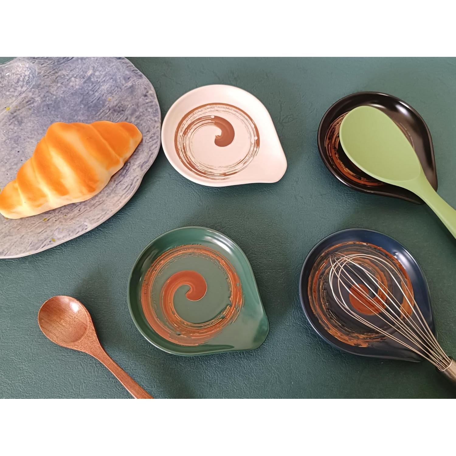 Reposap cucharas de cerámica Homyne 15.24x12.7cm Verde Pasto