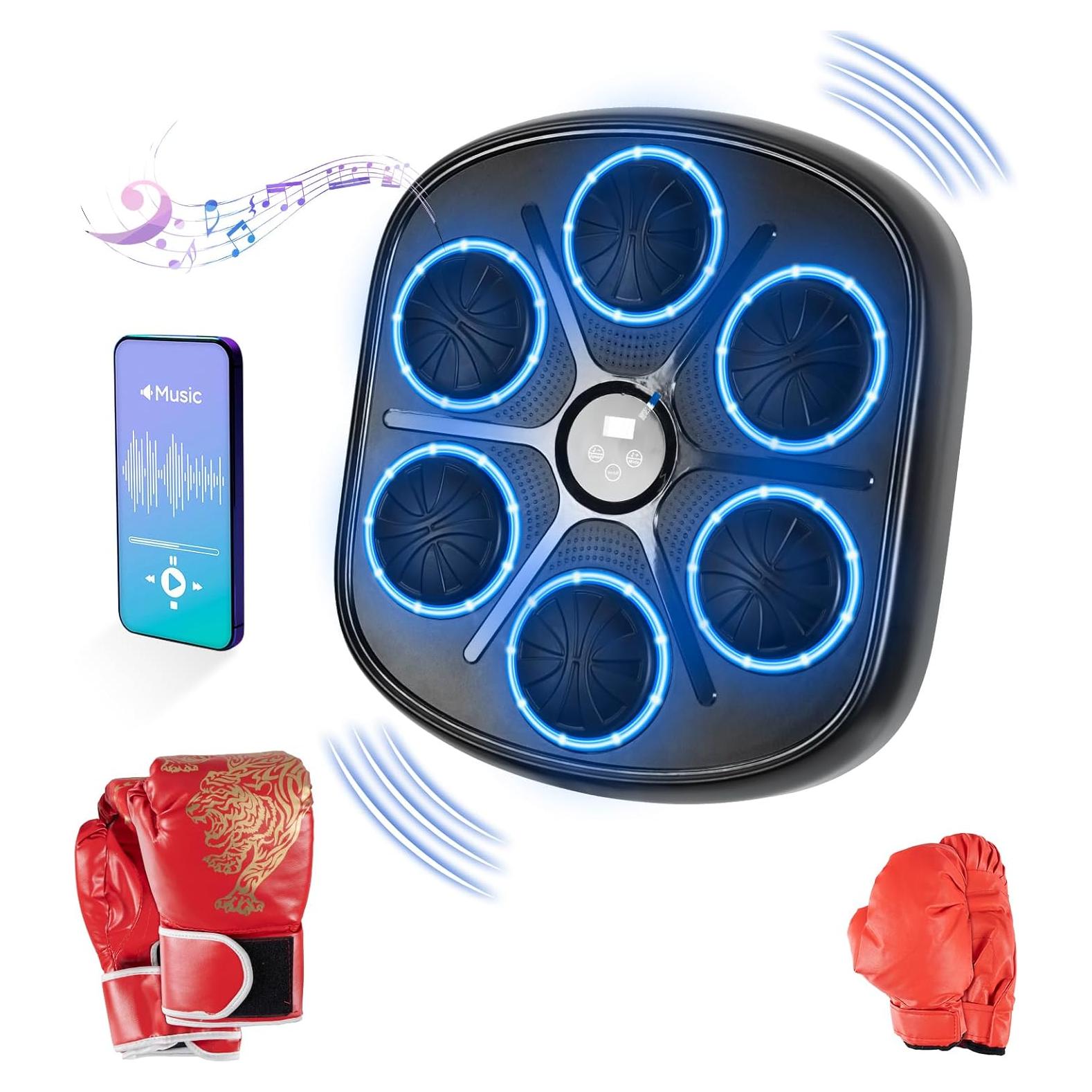 Máquina de Boxeo Musical G2 GO2GETHER WMB03 con Guantes