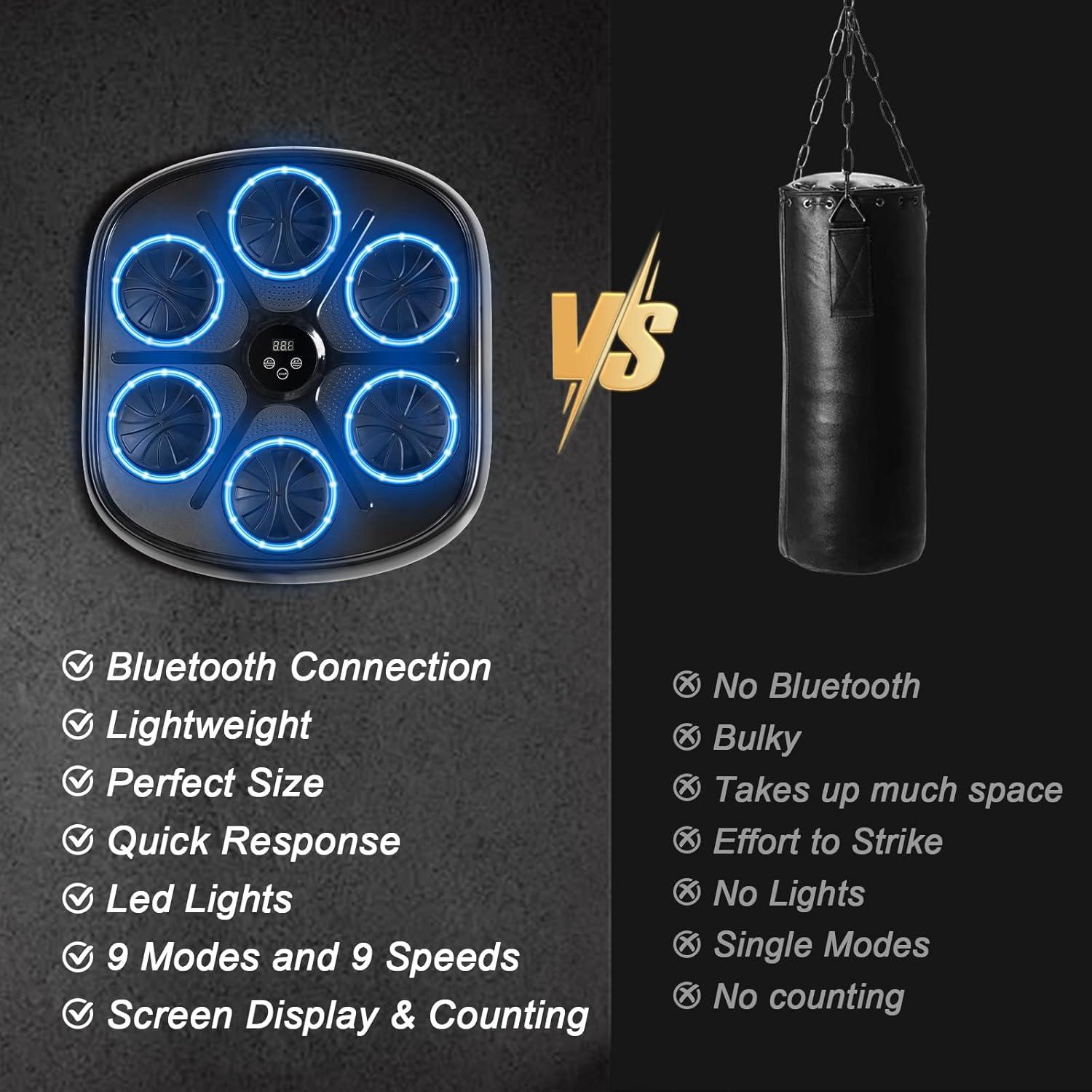 Máquina de Boxeo Musical G2 GO2GETHER WMB03 con Guantes