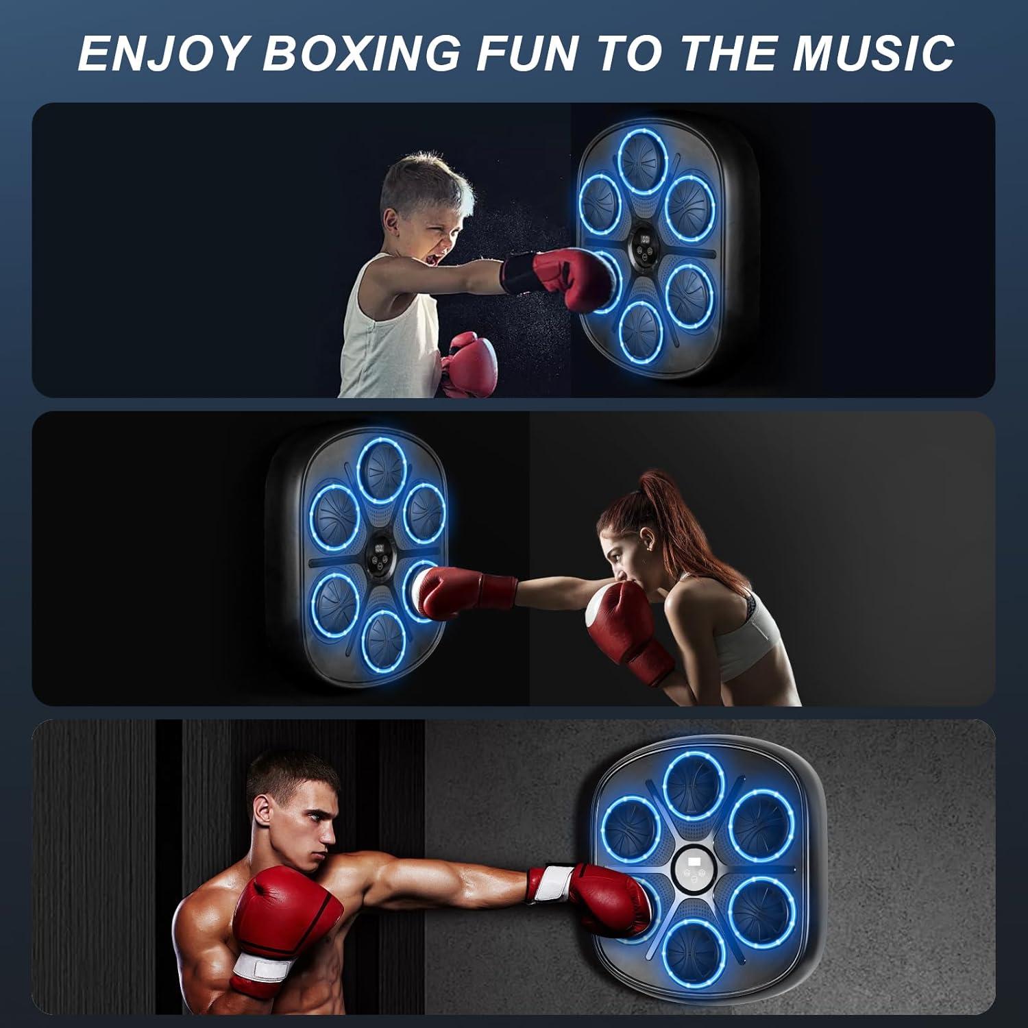 Máquina de Boxeo Musical G2 GO2GETHER WMB03 con Guantes