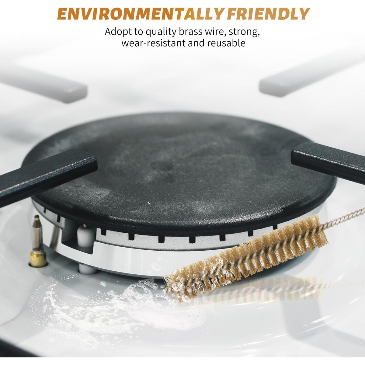 Kit de limpieza de cepillos de latón 7 piezas 12" LESHUA