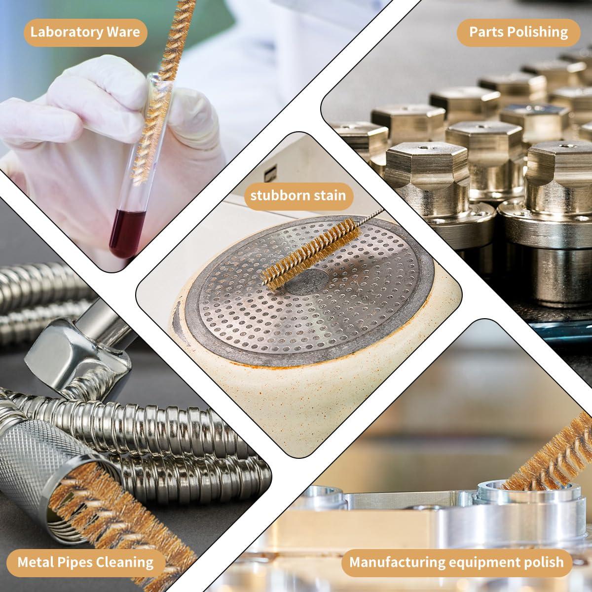 Kit de limpieza de cepillos de latón 7 piezas 12" LESHUA