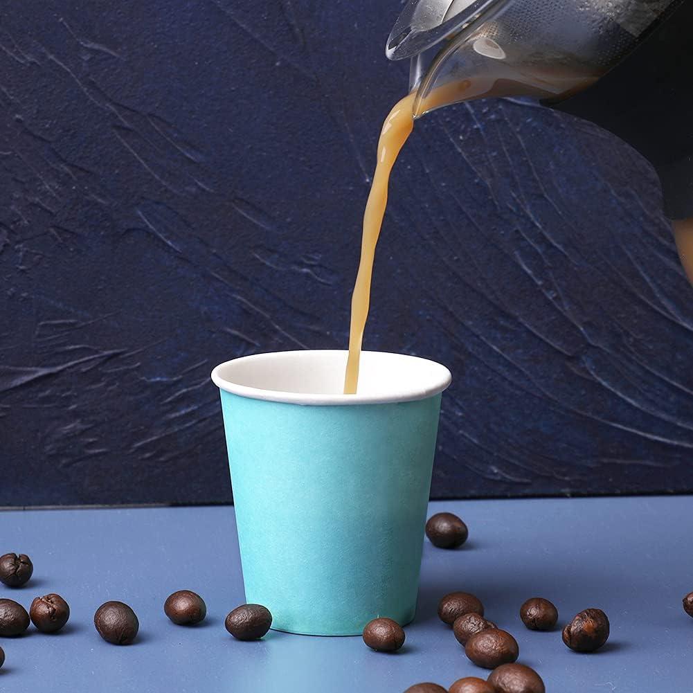 Vasos de papel desechables Hssugi 3 oz 100 unidades azules