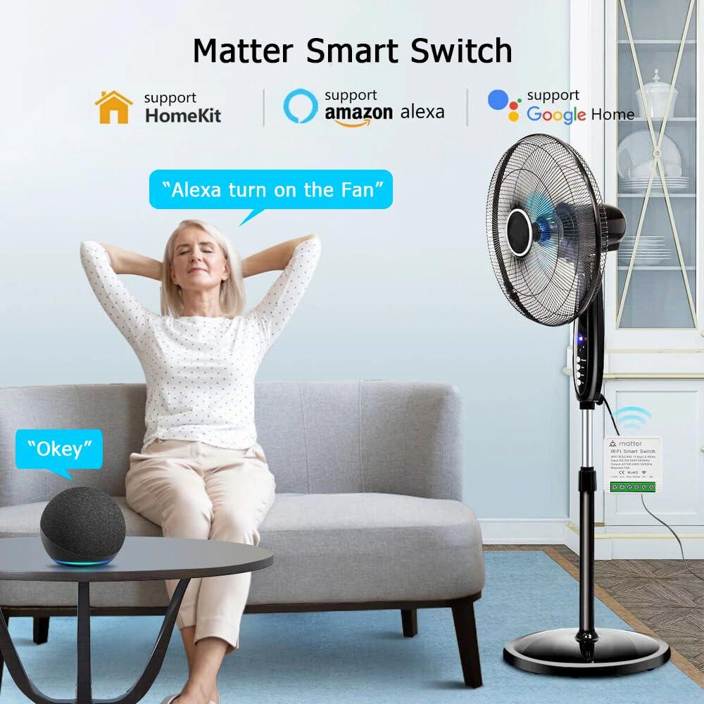 Interruptor Inteligente WiFi QIACHIP 16A Mini Matter