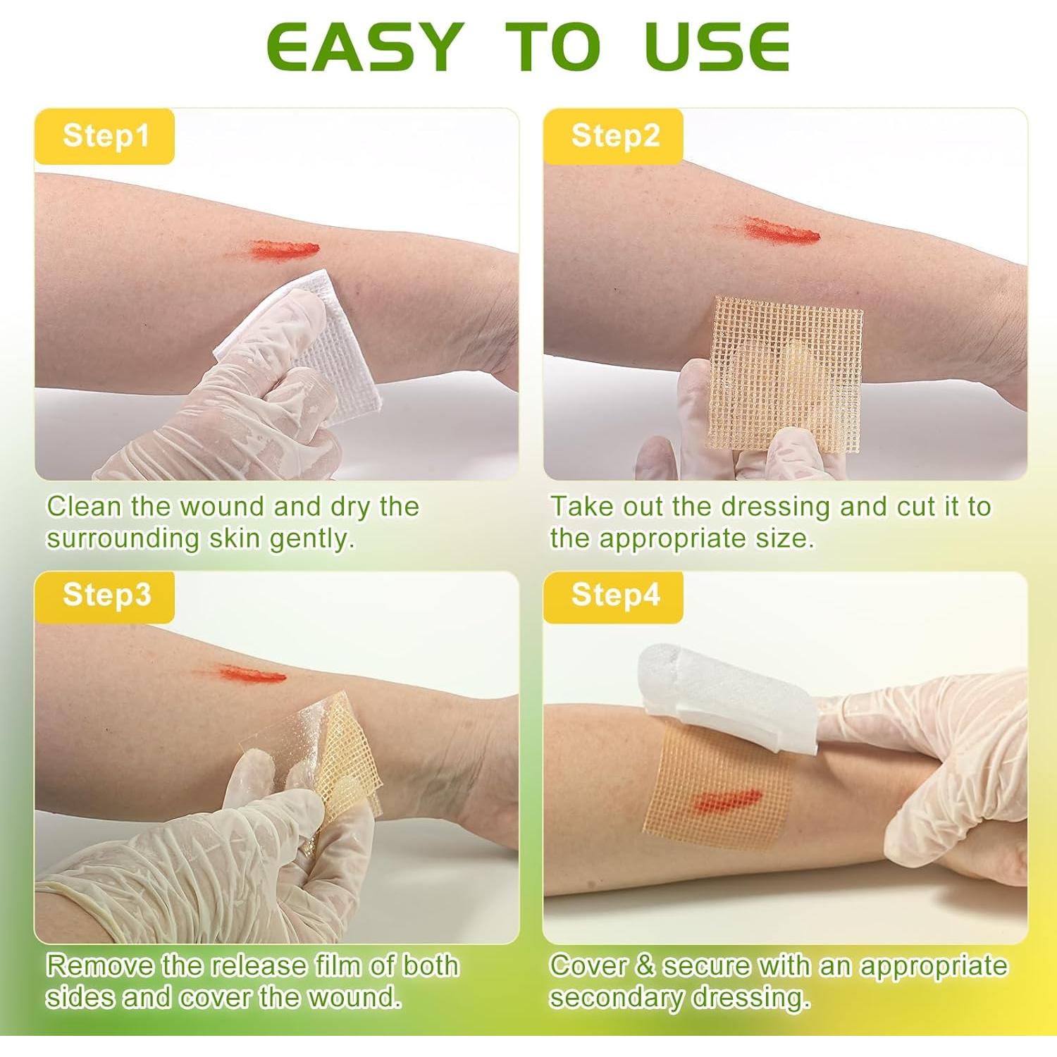 Gasa de Miel de Manuka 5x5cm - Paquete de 10 Vendajes