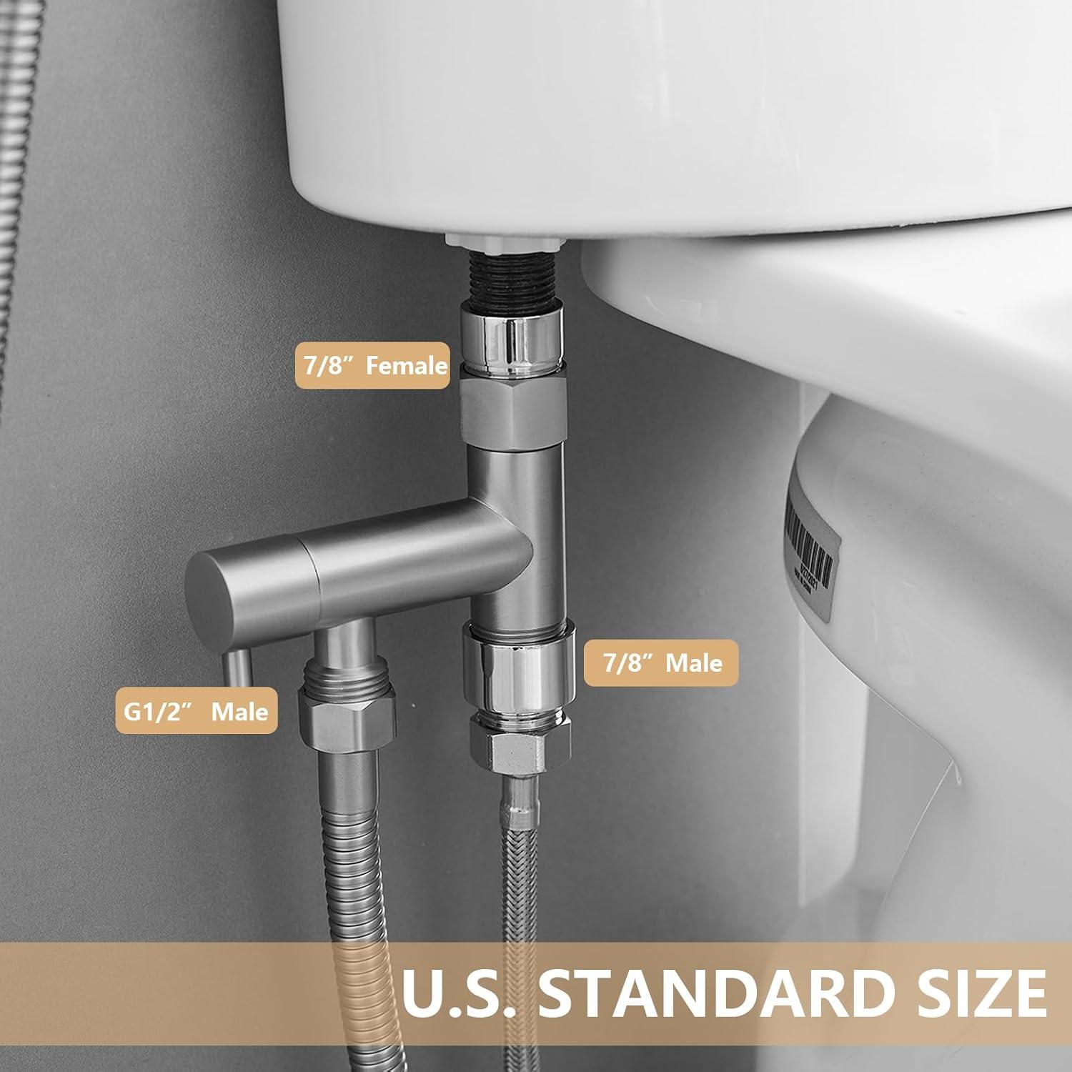 Juego de Rociador de Bidet BATHLAVISH Latón Oro Cepillado