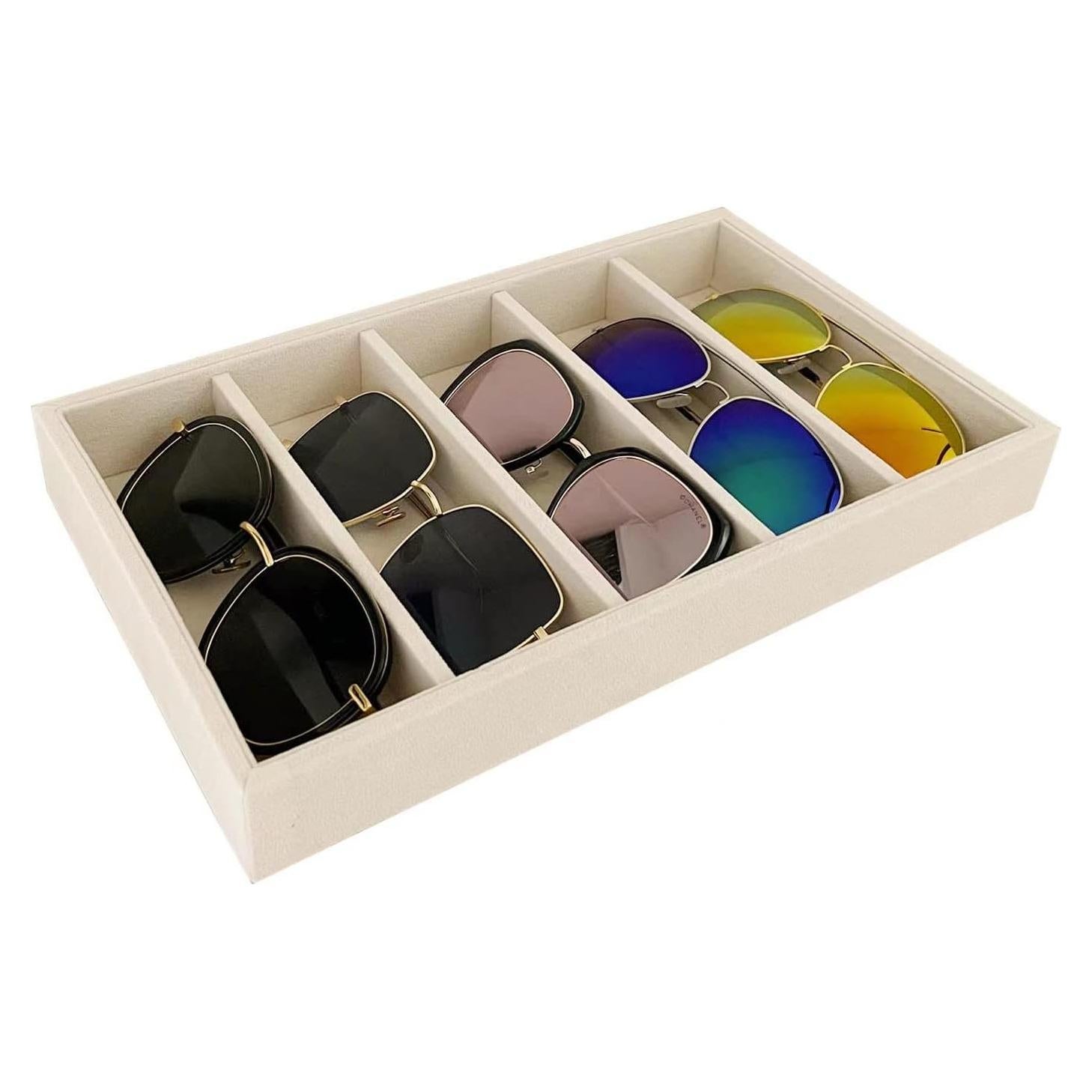 Organizador de Gafas de Sol Svea Display Beige 5 Compartimentos