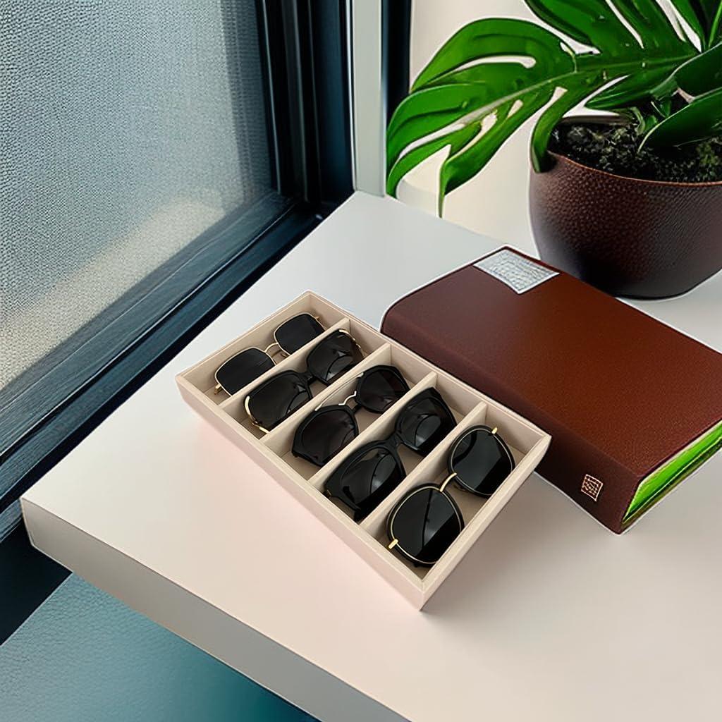Organizador de Gafas de Sol Svea Display Beige 5 Compartimentos