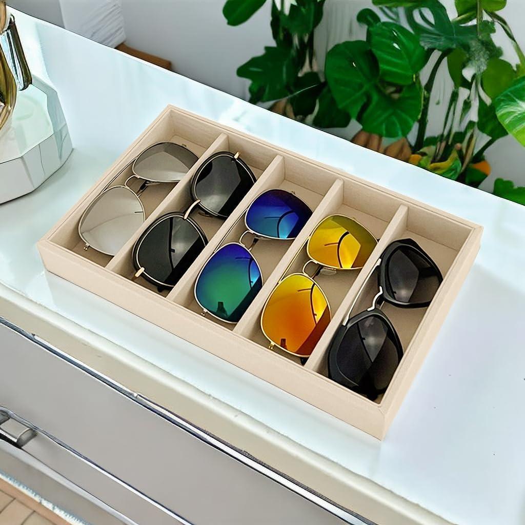 Organizador de Gafas de Sol Svea Display Beige 5 Compartimentos