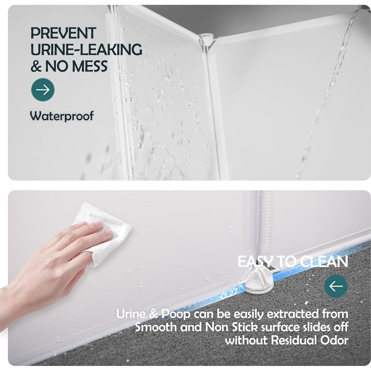 Caja de Arena para Gatos MEEXPAWS con Protector Splash M